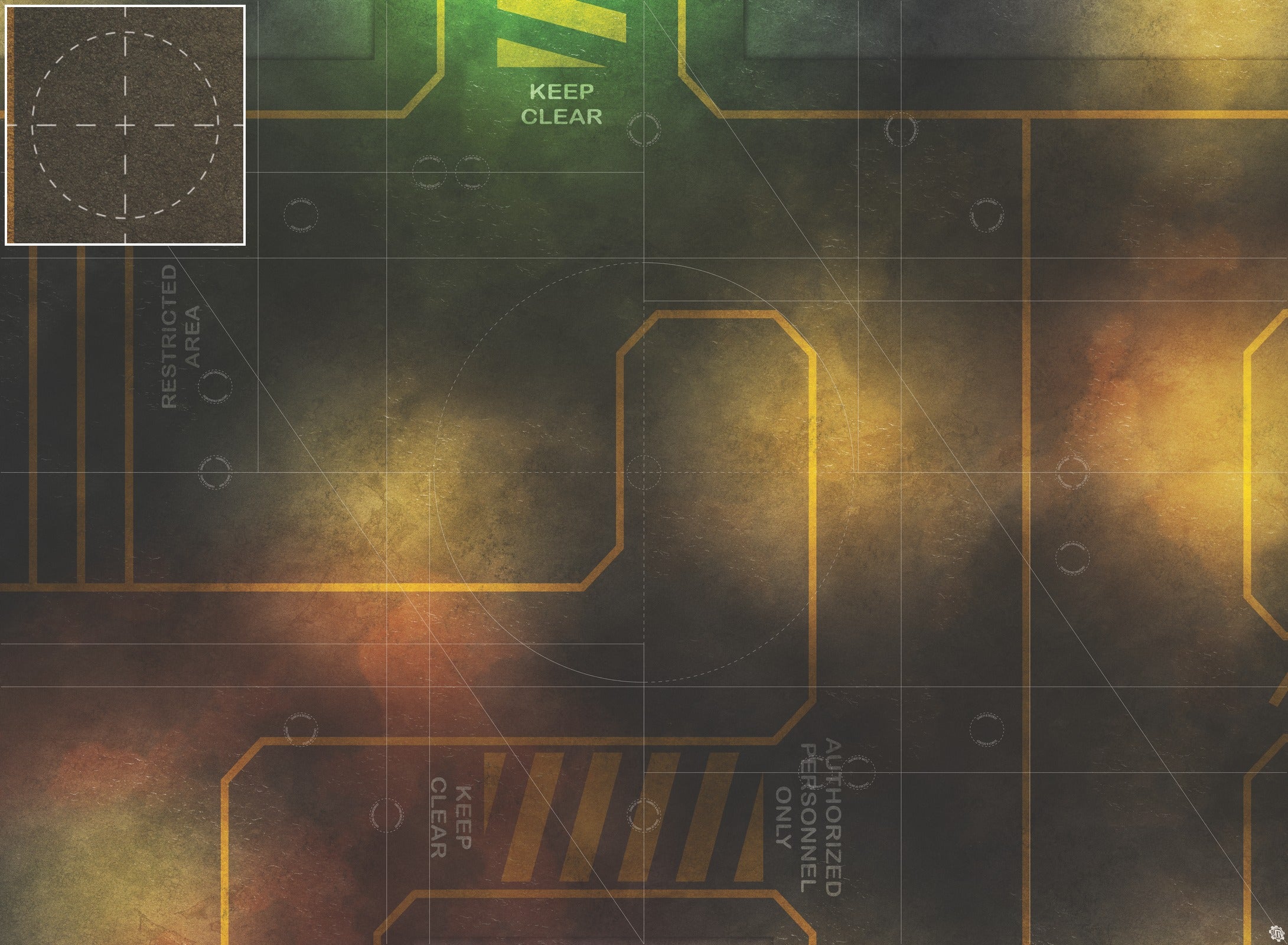 Mats by Mars: Restricted Zone Tabletop Wargaming Play Mat