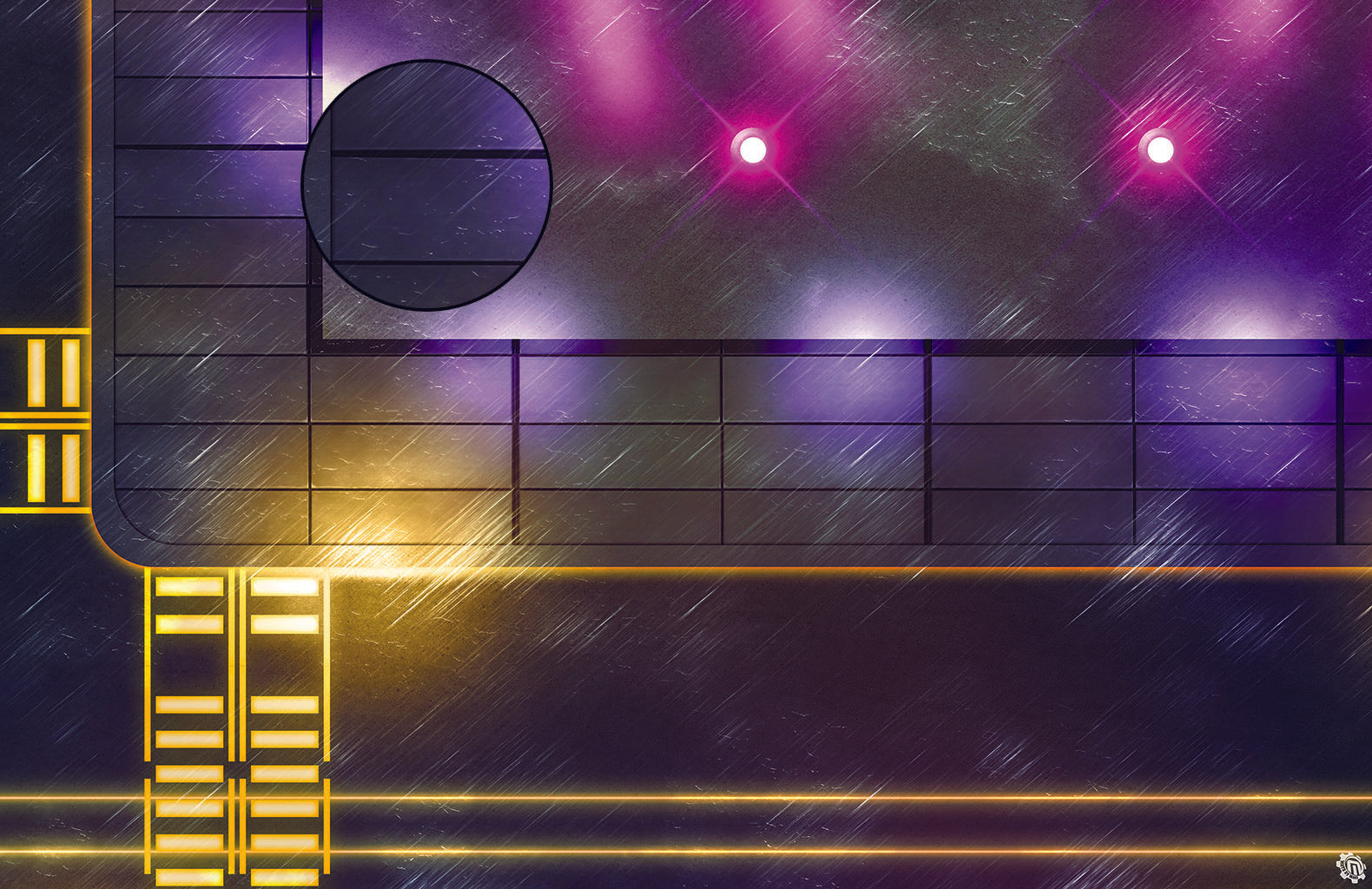 Mats by Mars: Techno Strip Tabletop Wargaming Play Mat