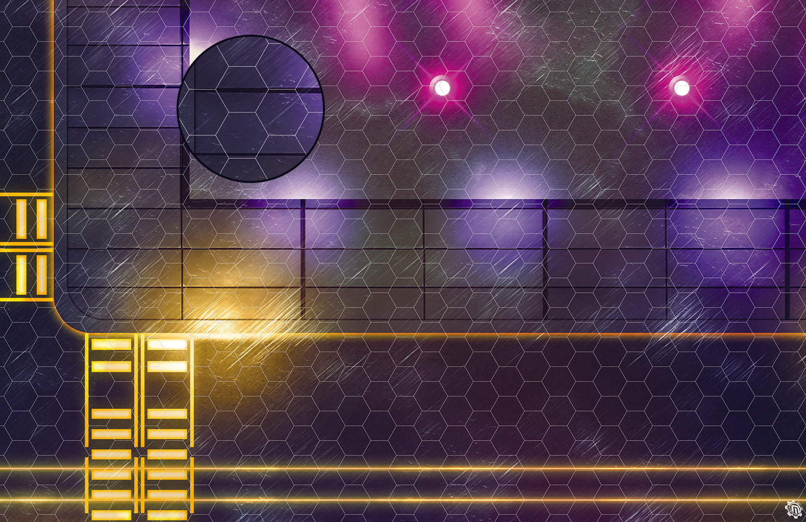 Mats by Mars: Techno Strip Tabletop Wargaming Play Mat