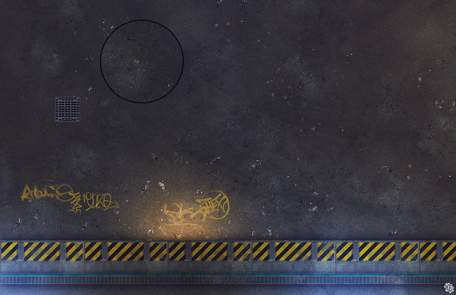 Mats by Mars: Loading Dock Lot Tabletop Wargaming Play Mat