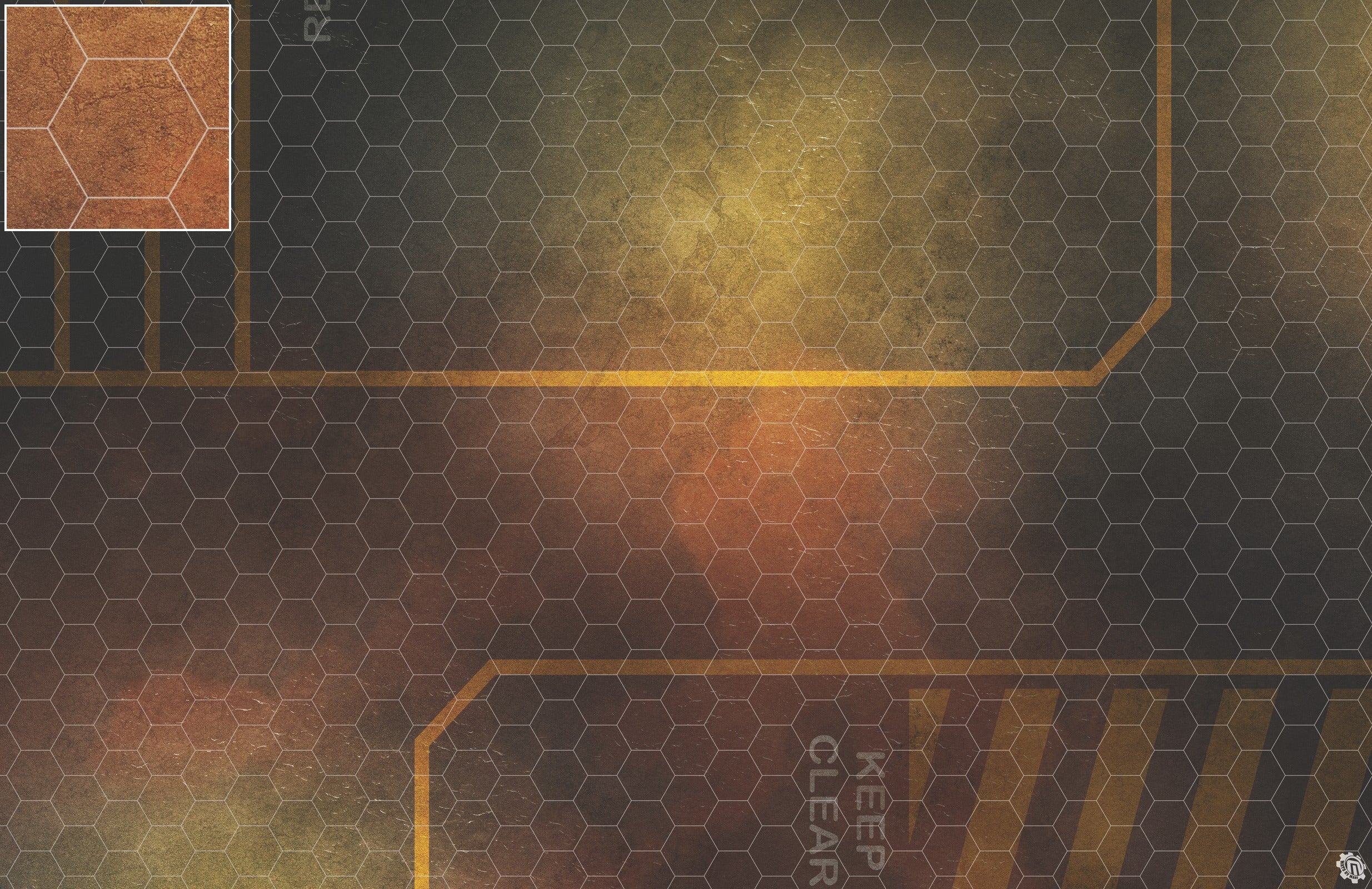 Mats by Mars: Restricted Zone Tabletop Wargaming Play Mat
