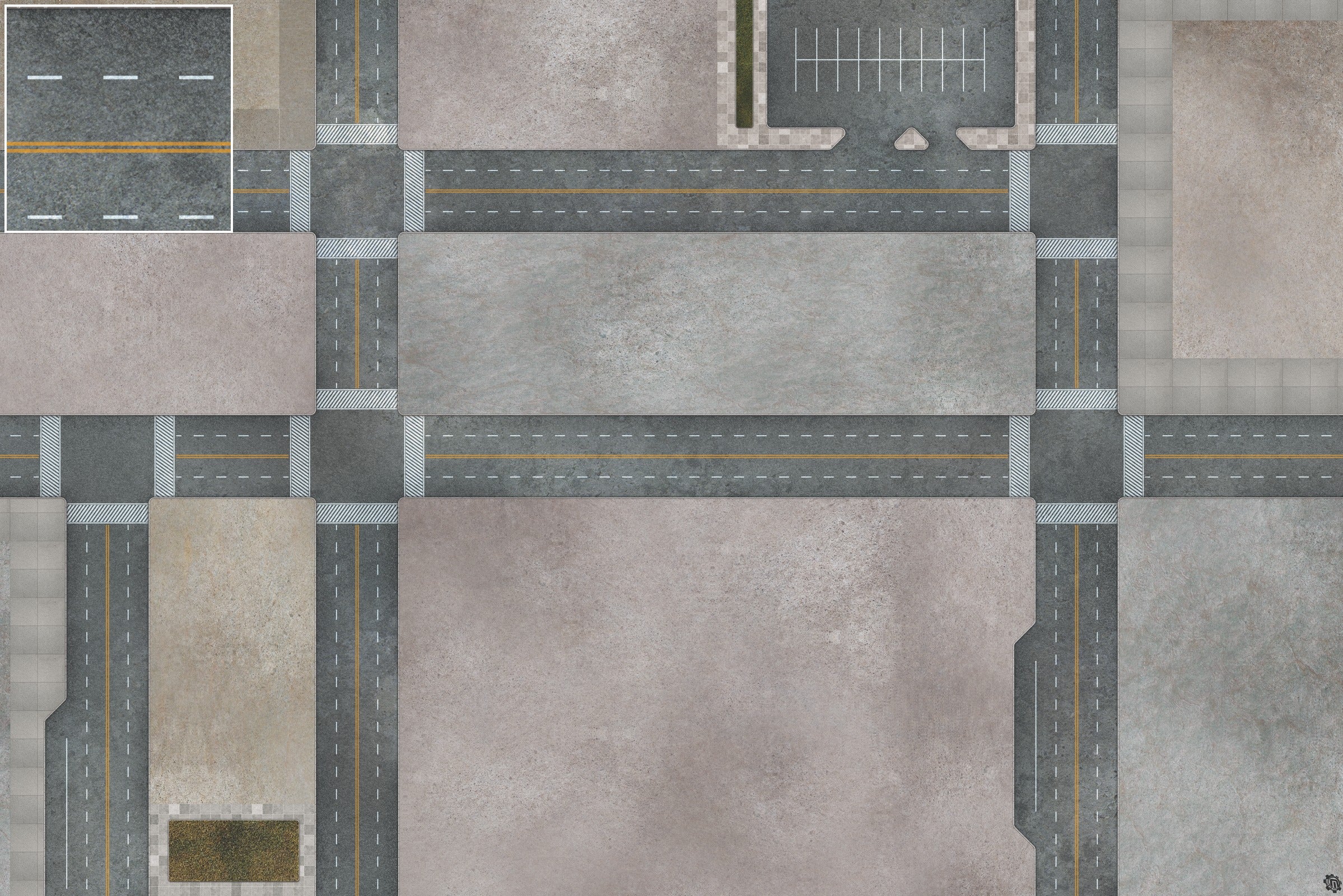 Mats by Mars: Streets of Justice C Tabletop Wargaming Play Mat