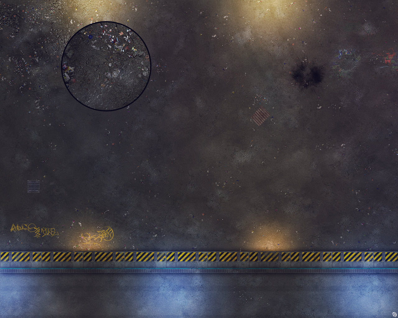 Mats by Mars: Loading Dock Lot Tabletop Wargaming Play Mat