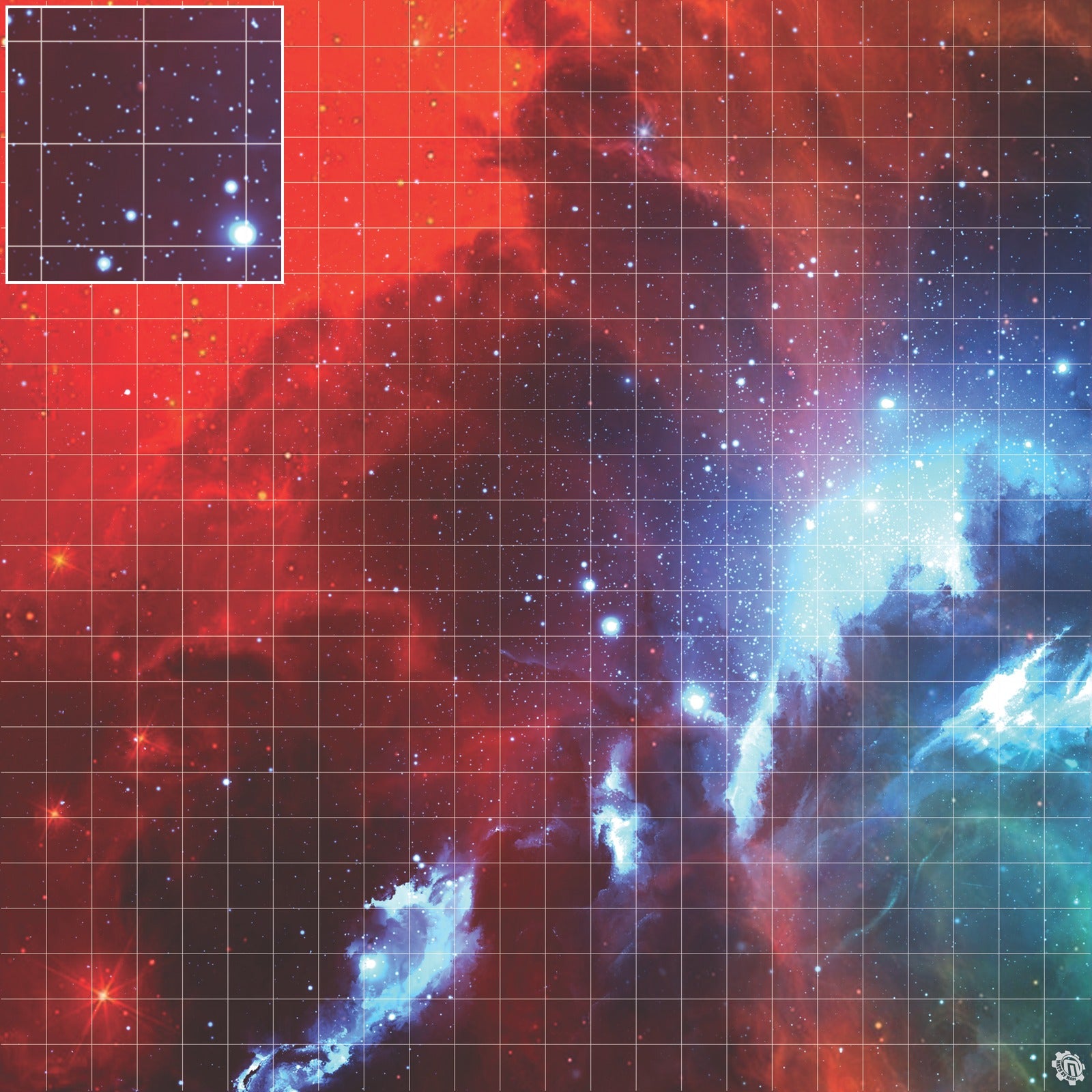 Mats by Mars: Fire Storm Tabletop Wargaming Space Play Mat
