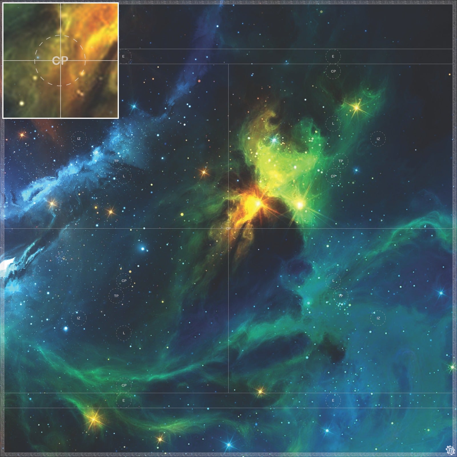 Mats by Mars: Cold Embrace Tabletop Wargaming Space Play Mat
