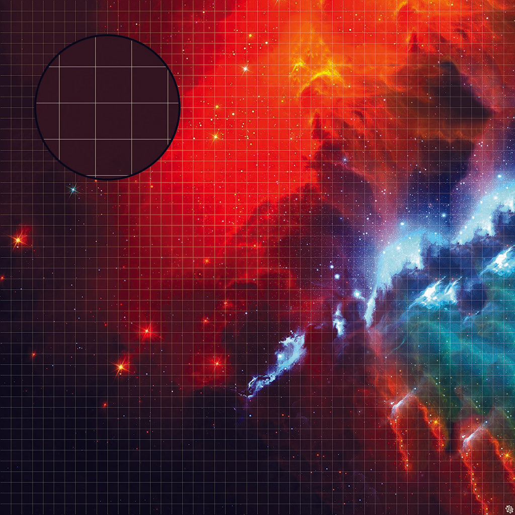 Mats by Mars: Fire Storm Tabletop Wargaming Space Play Mat