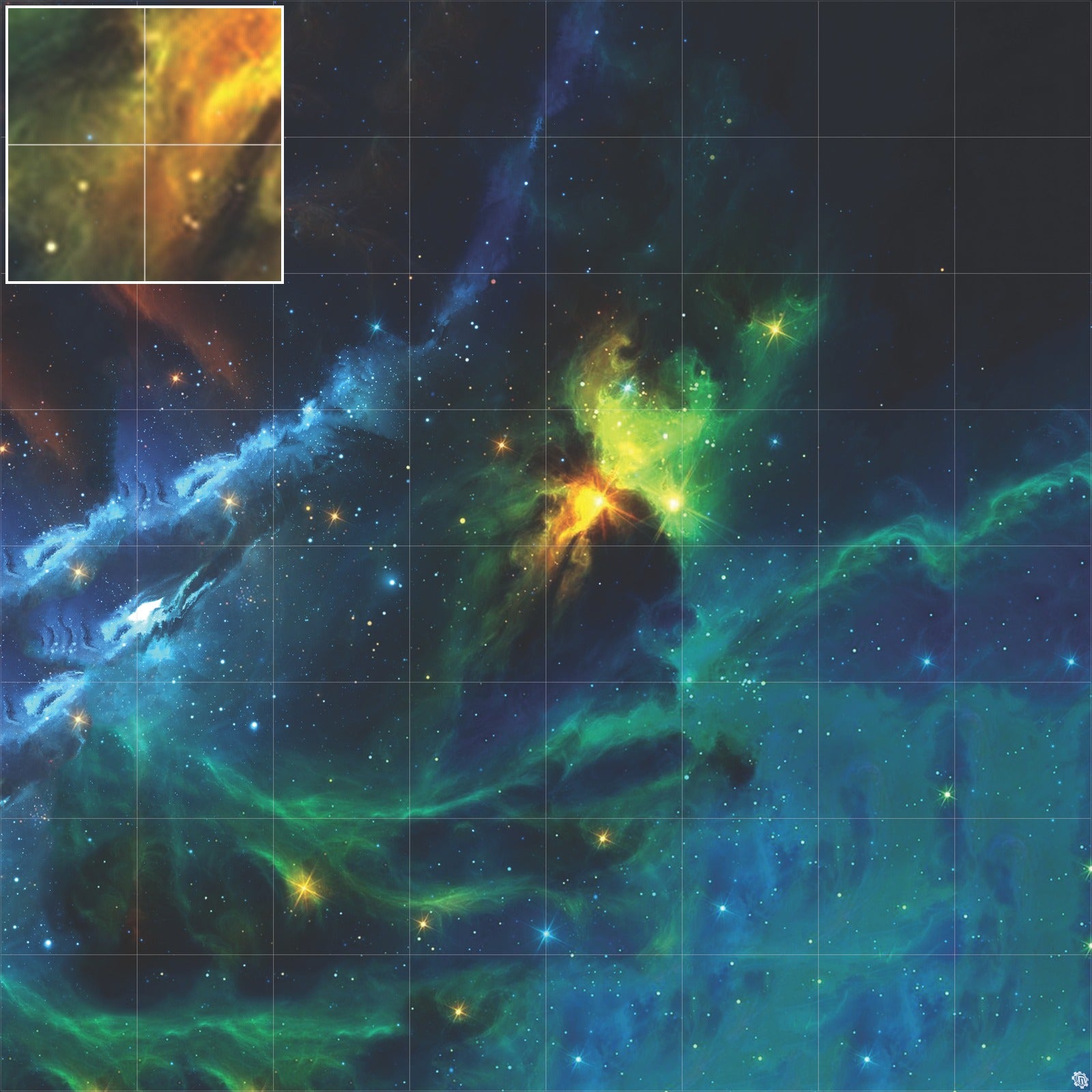 Mats by Mars: Cold Embrace Tabletop Wargaming Space Play Mat