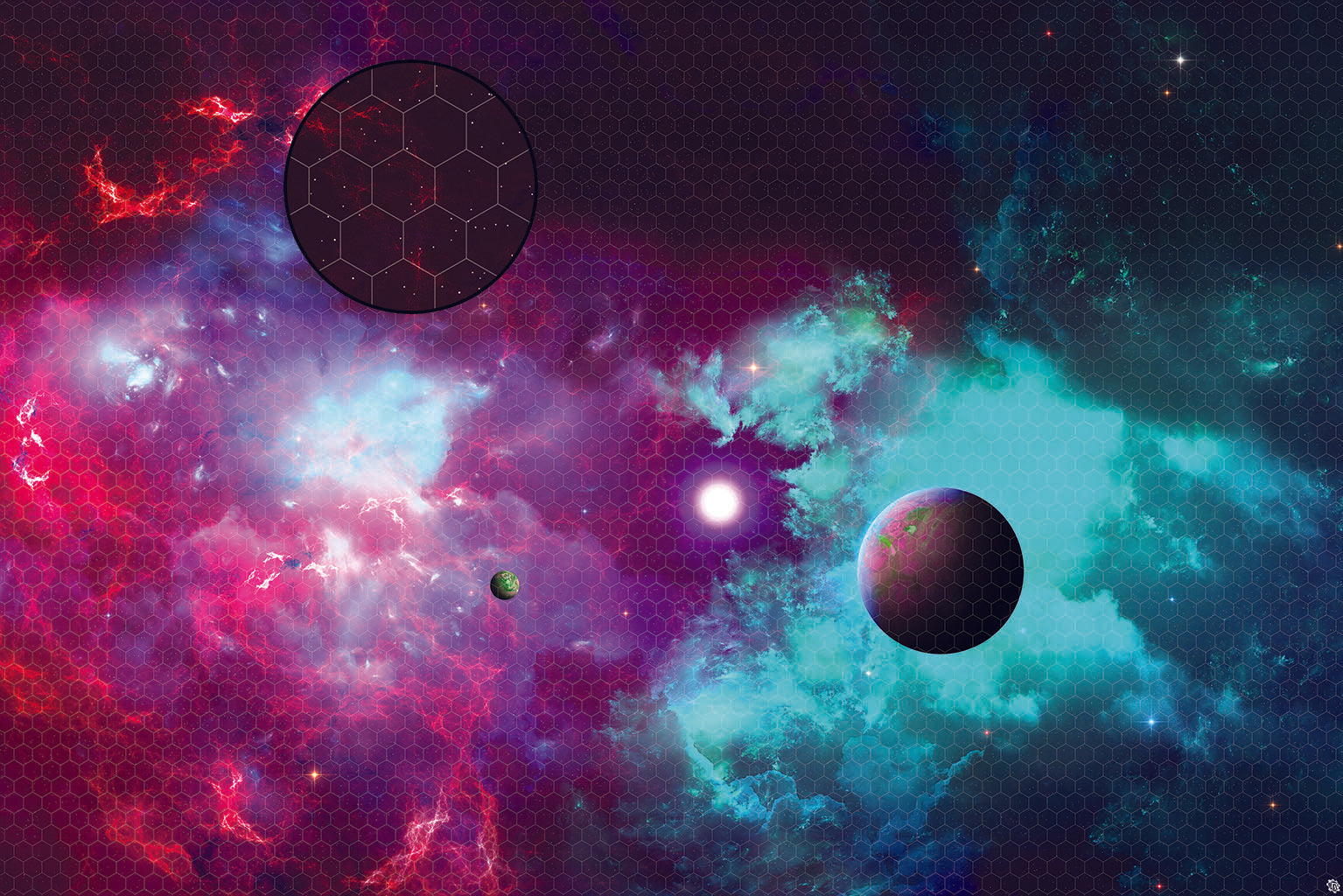 Mats by Mars: Quantum Nemesis Tabletop Wargaming Space Play Mat