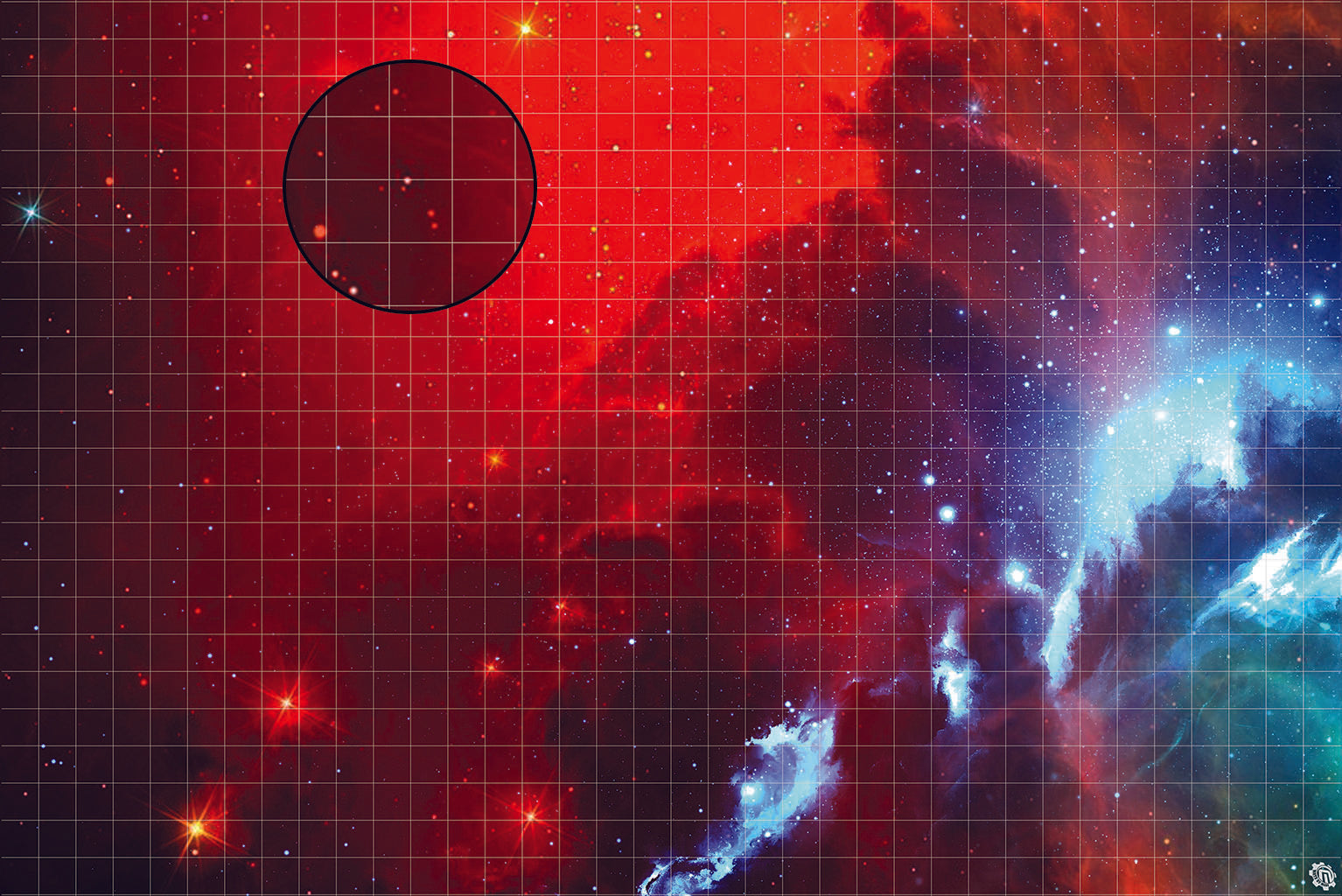 Mats by Mars: Fire Storm Tabletop Wargaming Space Play Mat