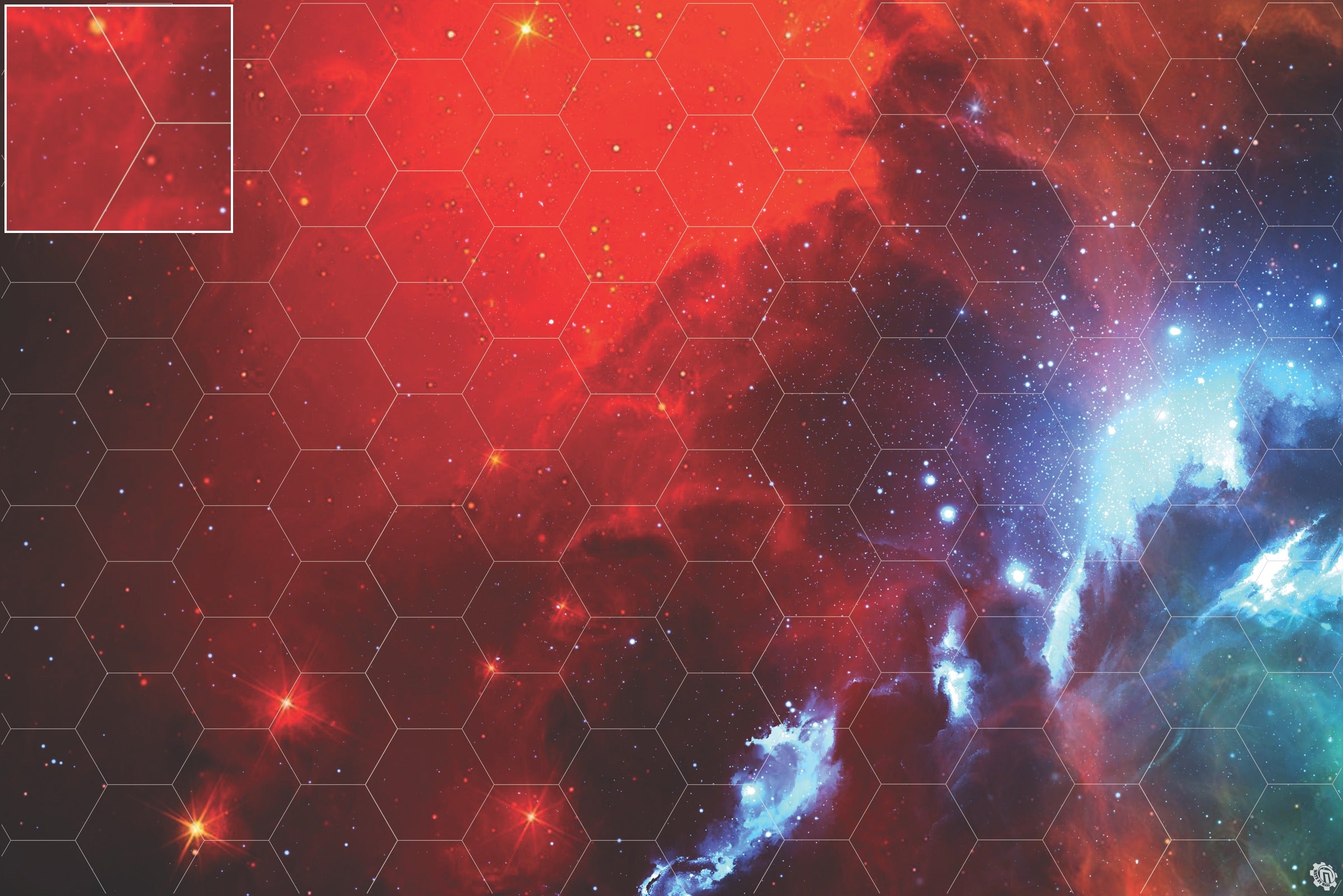 Mats by Mars: Fire Storm Tabletop Wargaming Space Play Mat