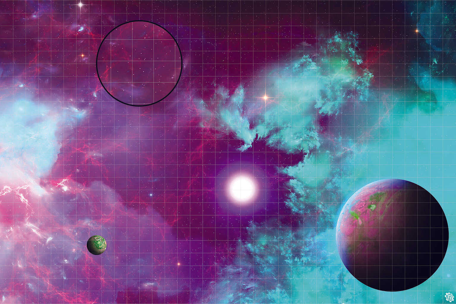 Mats by Mars: Quantum Nemesis Tabletop Wargaming Space Play Mat