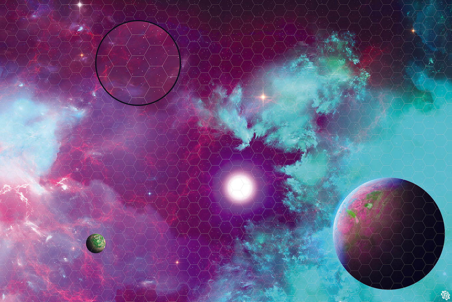 Mats by Mars: Quantum Nemesis Tabletop Wargaming Space Play Mat