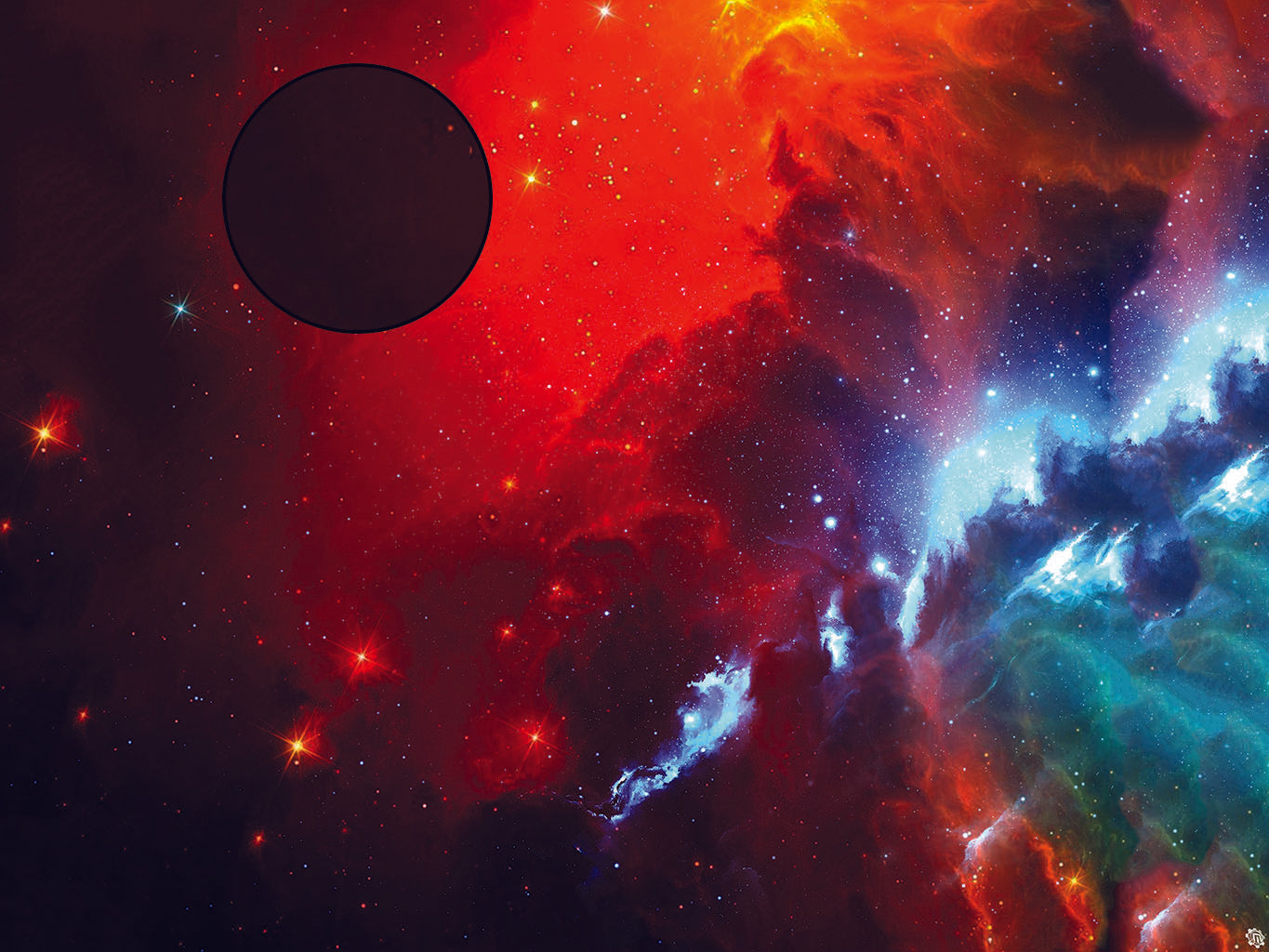 Mats by Mars: Fire Storm Tabletop Wargaming Space Play Mat