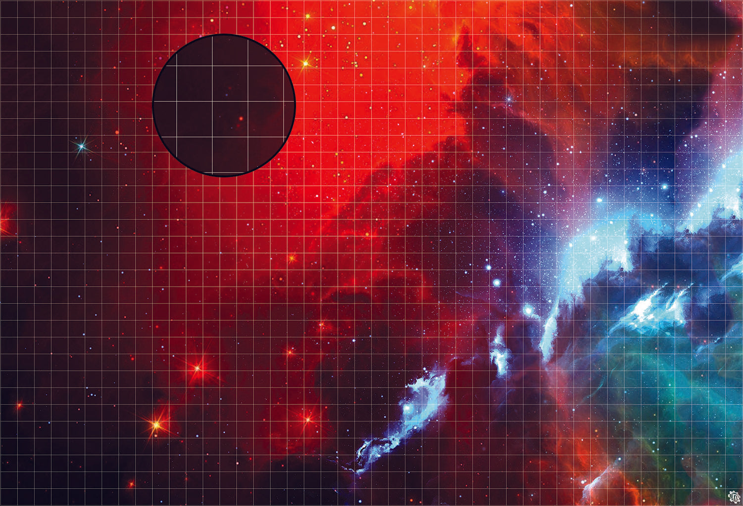 Mats by Mars: Fire Storm Tabletop Wargaming Space Play Mat