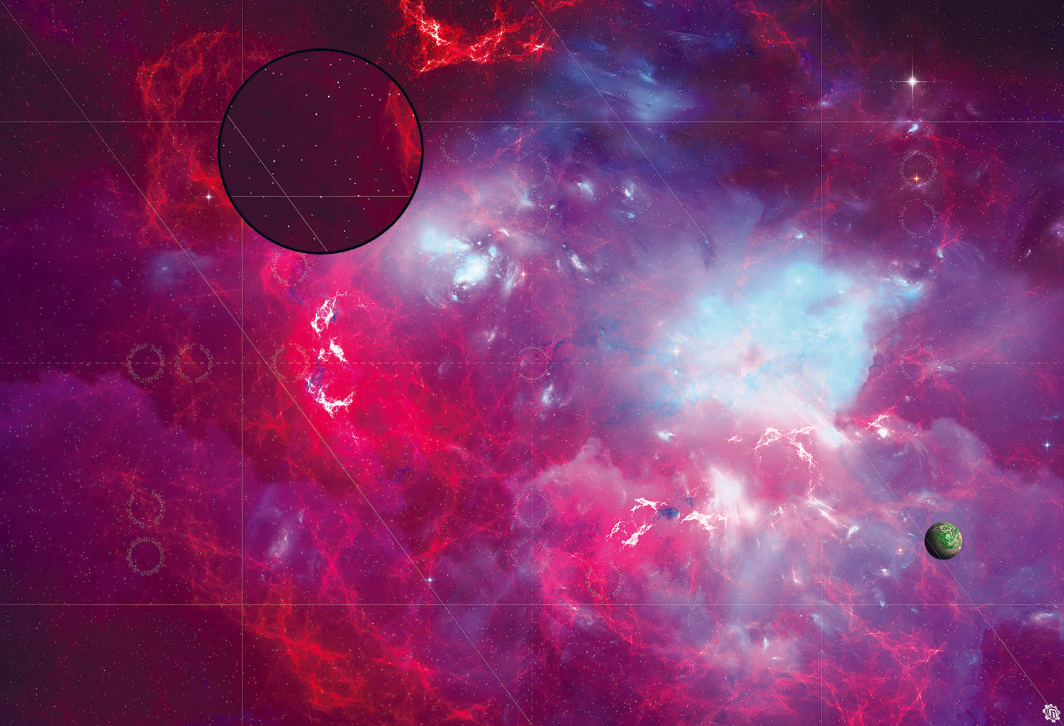 Mats by Mars: Quantum Realm Tabletop Wargaming Space Play Mat