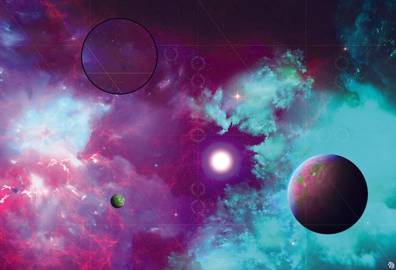 Mats by Mars: Quantum Nemesis Tabletop Wargaming Space Play Mat
