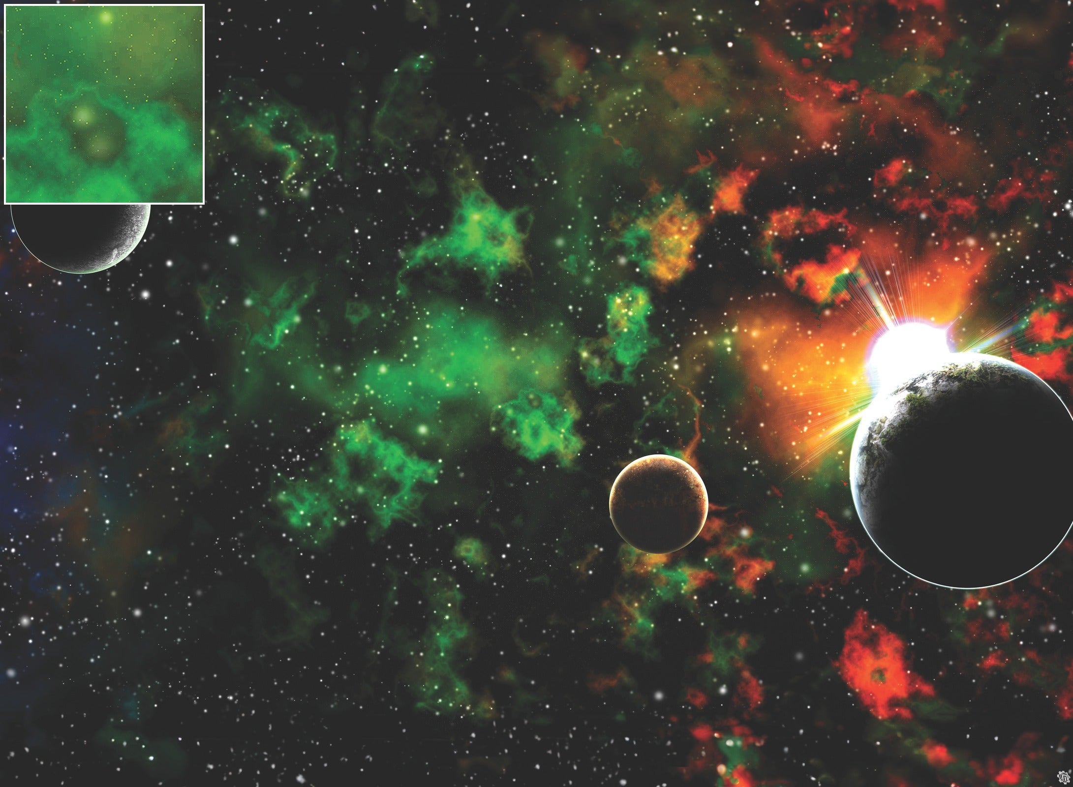 Mats by Mars: Emerald Dawn Tabletop Wargaming Space Play Mat