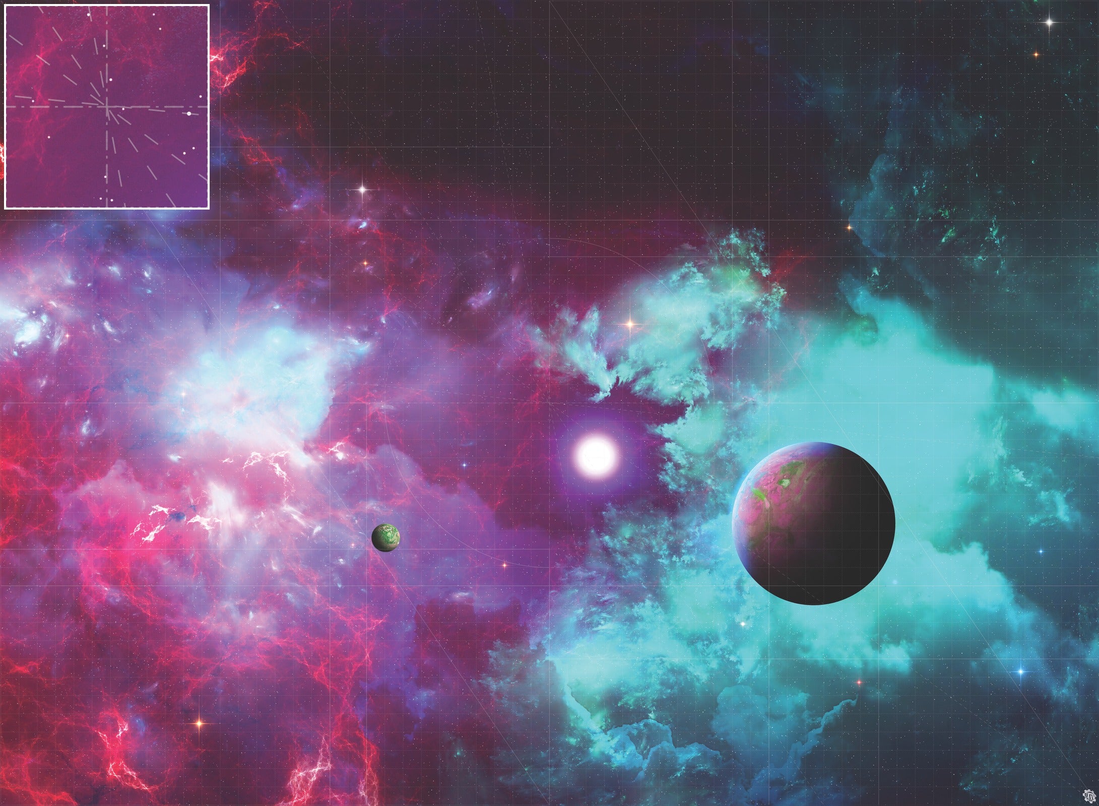 Mats by Mars: Quantum Nemesis Tabletop Wargaming Space Play Mat