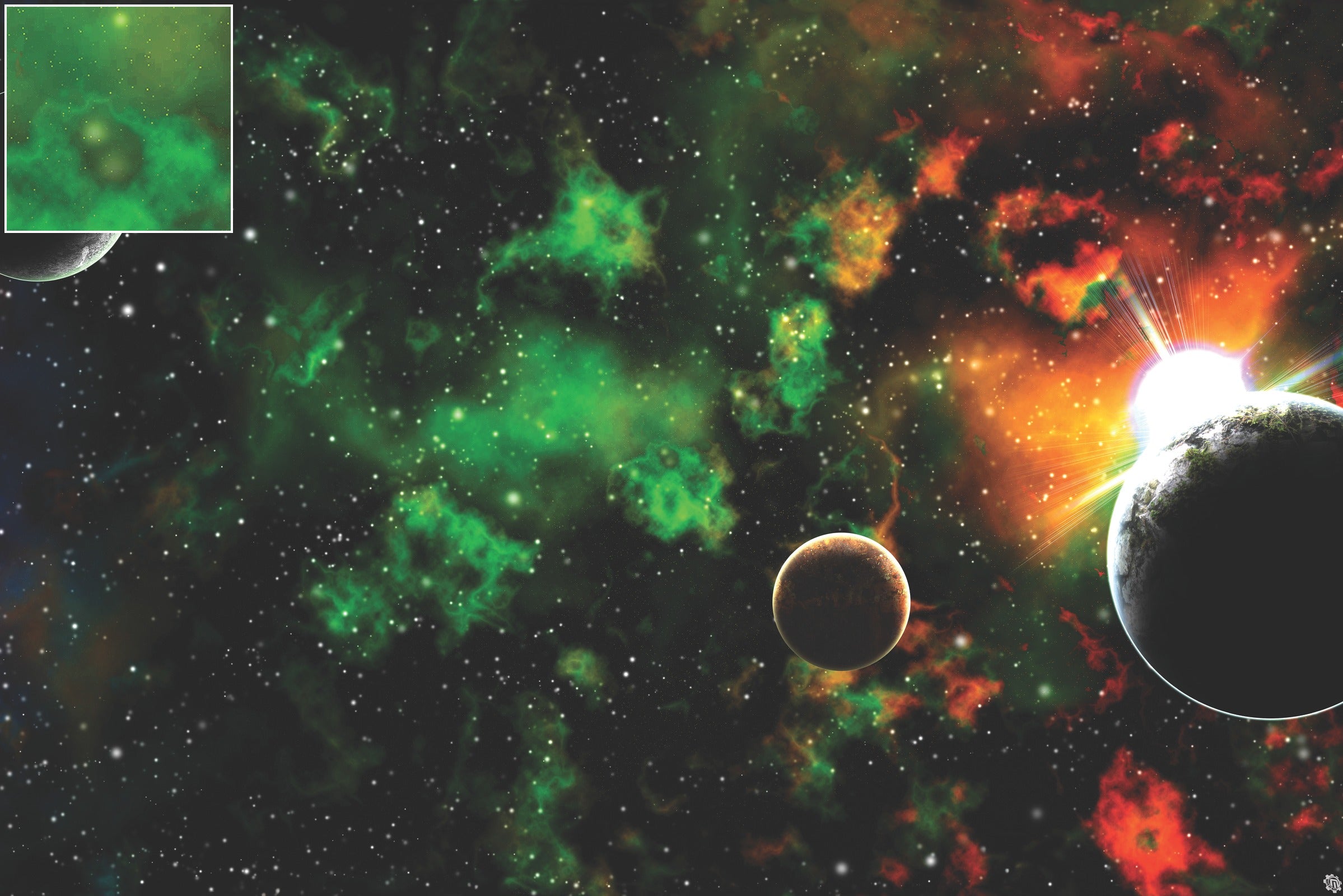Mats by Mars: Emerald Dawn Tabletop Wargaming Space Play Mat