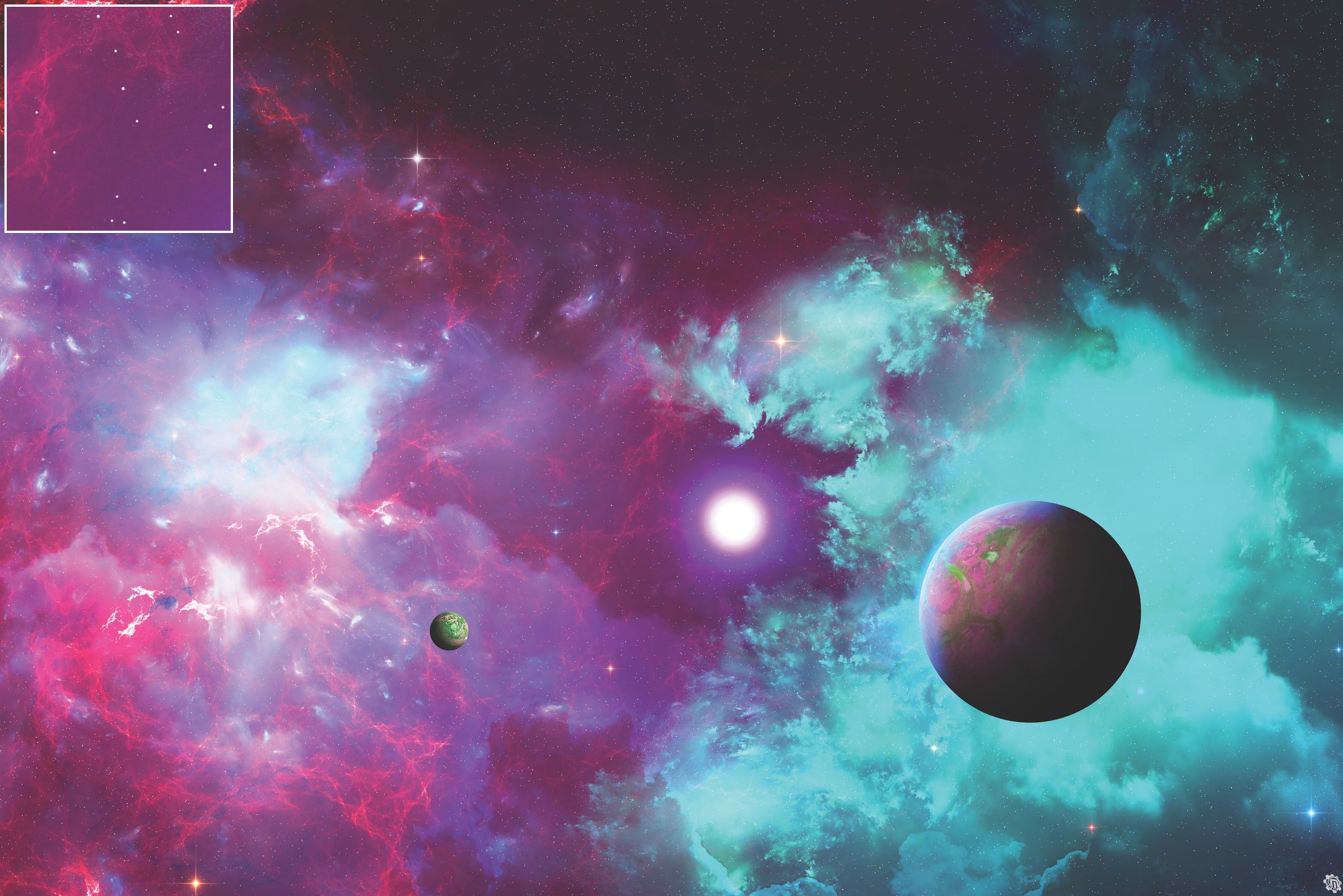 Mats by Mars: Quantum Nemesis Tabletop Wargaming Space Play Mat
