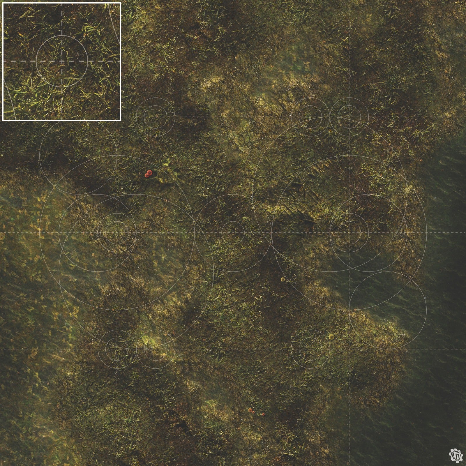 Mats by Mars: Swamplands Tabletop Wargaming Play Mat