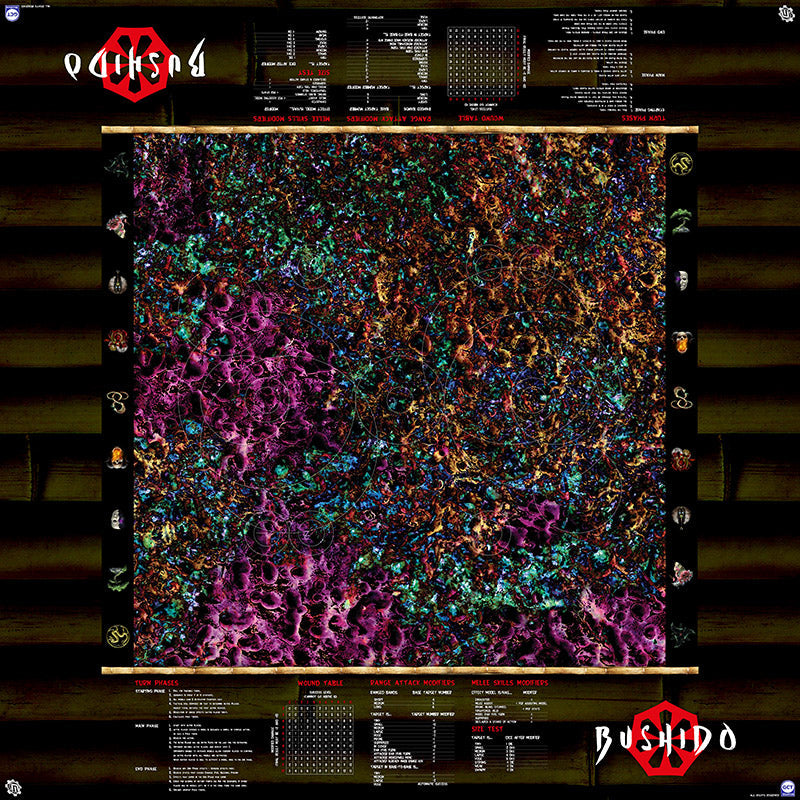 GCT Studios BUSHIDO Customized PlayerAid Play Mat by Mats by Mars