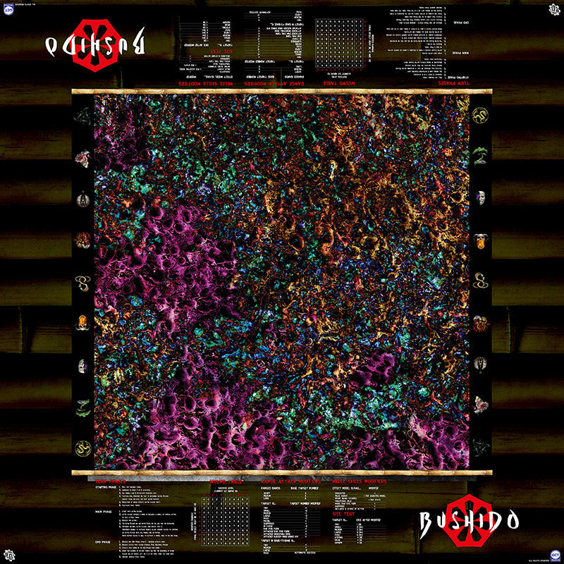 GCT Studios BUSHIDO Customized PlayerAid Play Mat by Mats by Mars