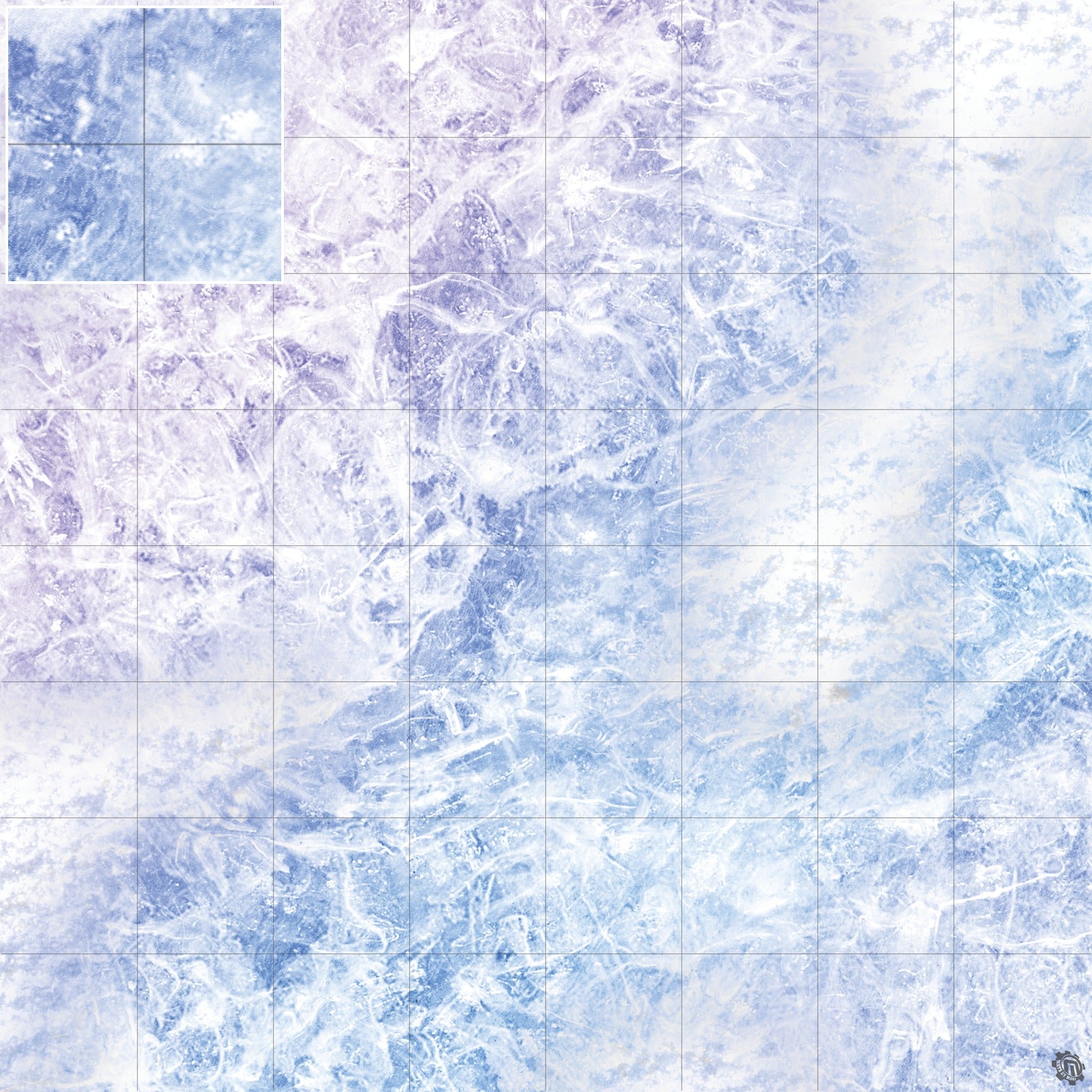 Mats by Mars: Frozen Lake Tabletop Wargaming Play Mat