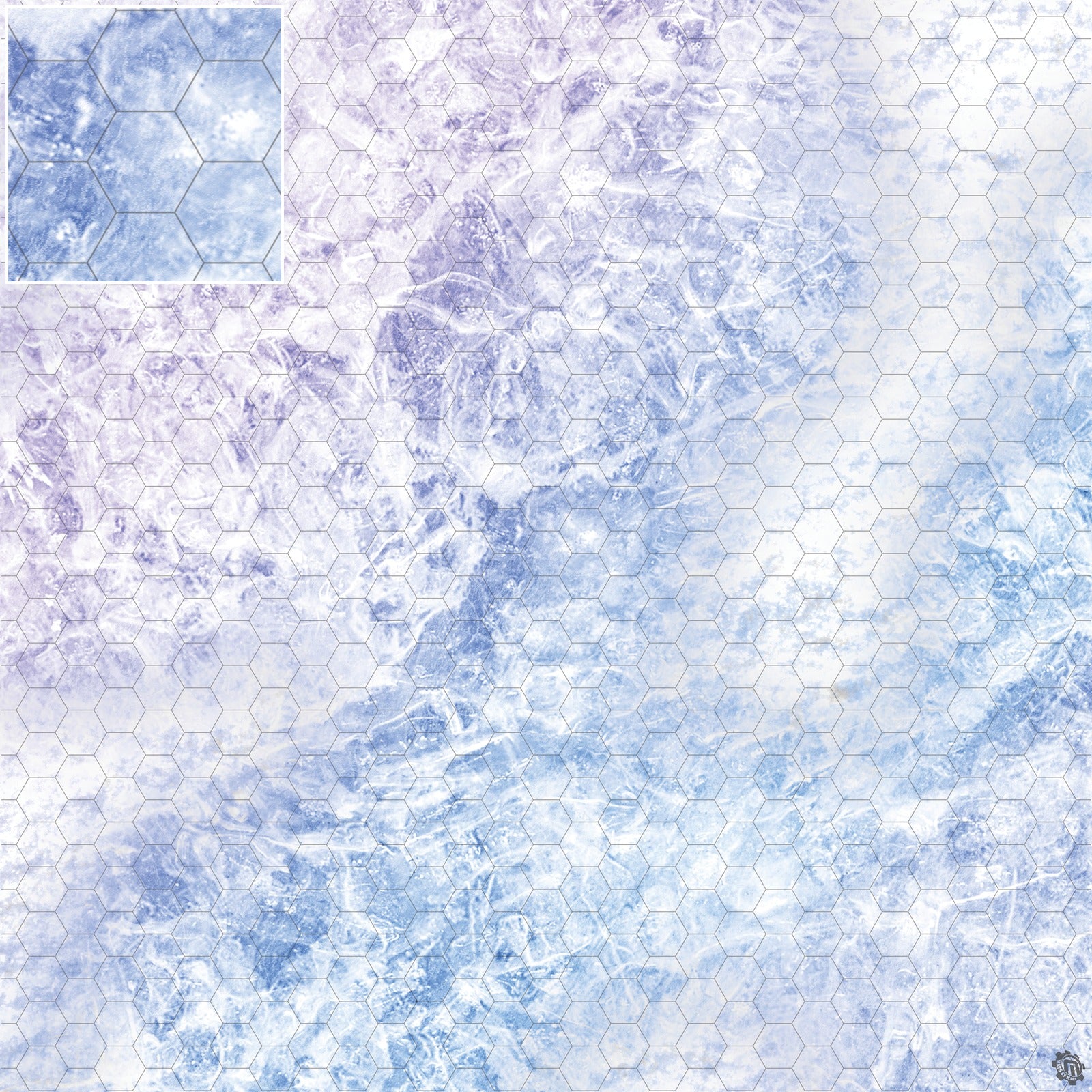 Mats by Mars: Frozen Lake Tabletop Wargaming Play Mat