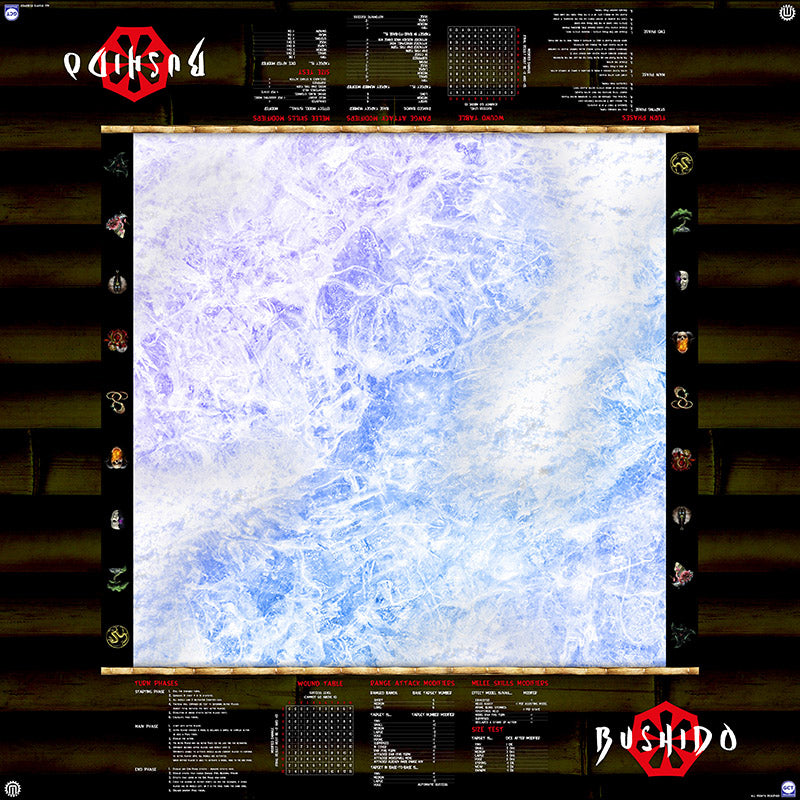 GCT Studios BUSHIDO Customized PlayerAid Play Mat by Mats by Mars