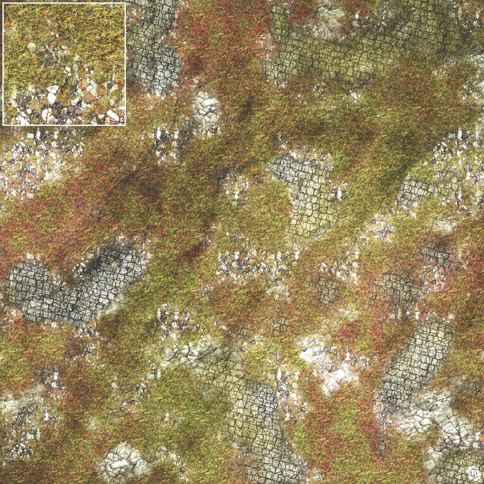 Mats by Mars: Abandoned City Tabletop Wargaming Play Mat