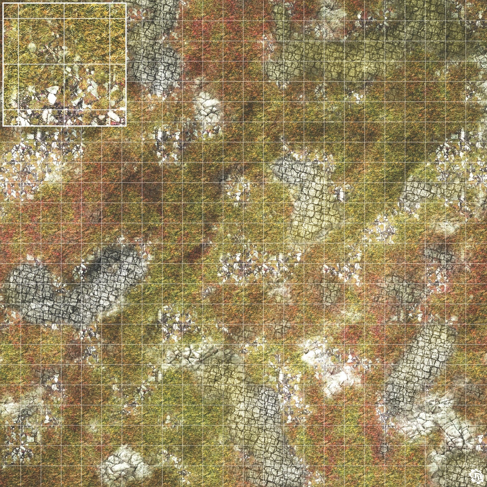 Mats by Mars: Abandoned City Tabletop Wargaming Play Mat
