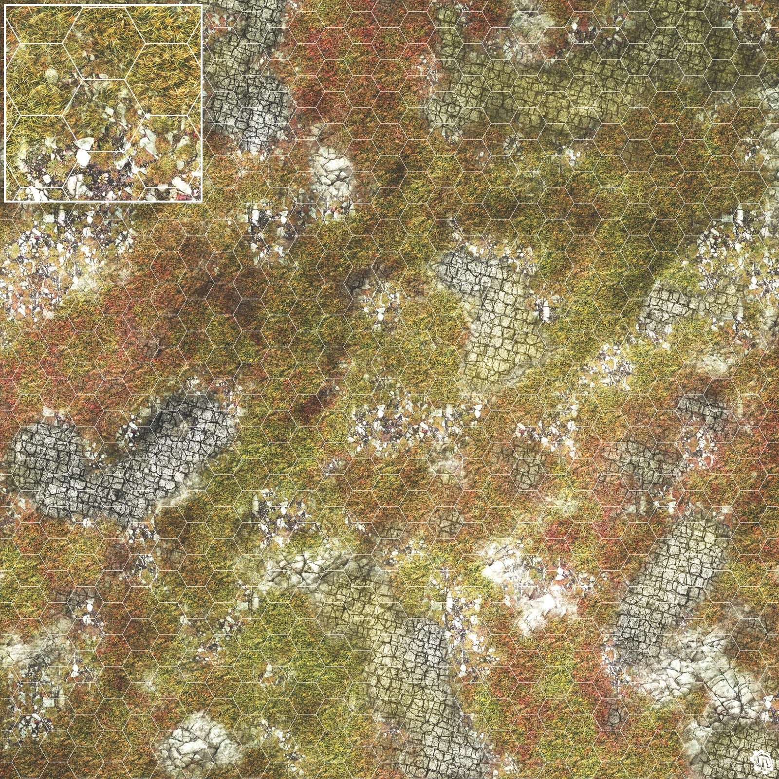 Mats by Mars: Abandoned City Tabletop Wargaming Play Mat