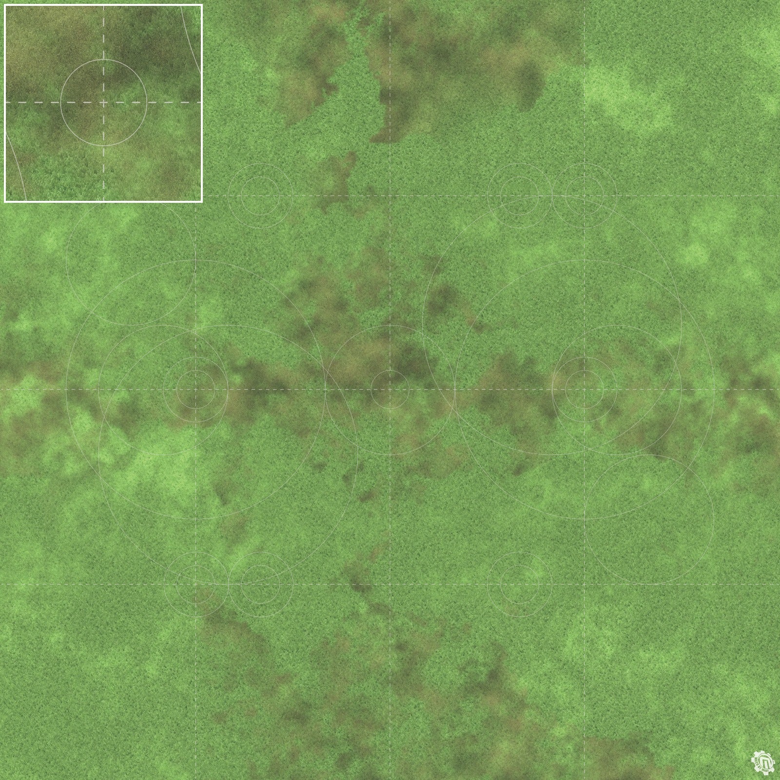 Mats by Mars: Verdant Fields Tabletop Wargaming Play Mat