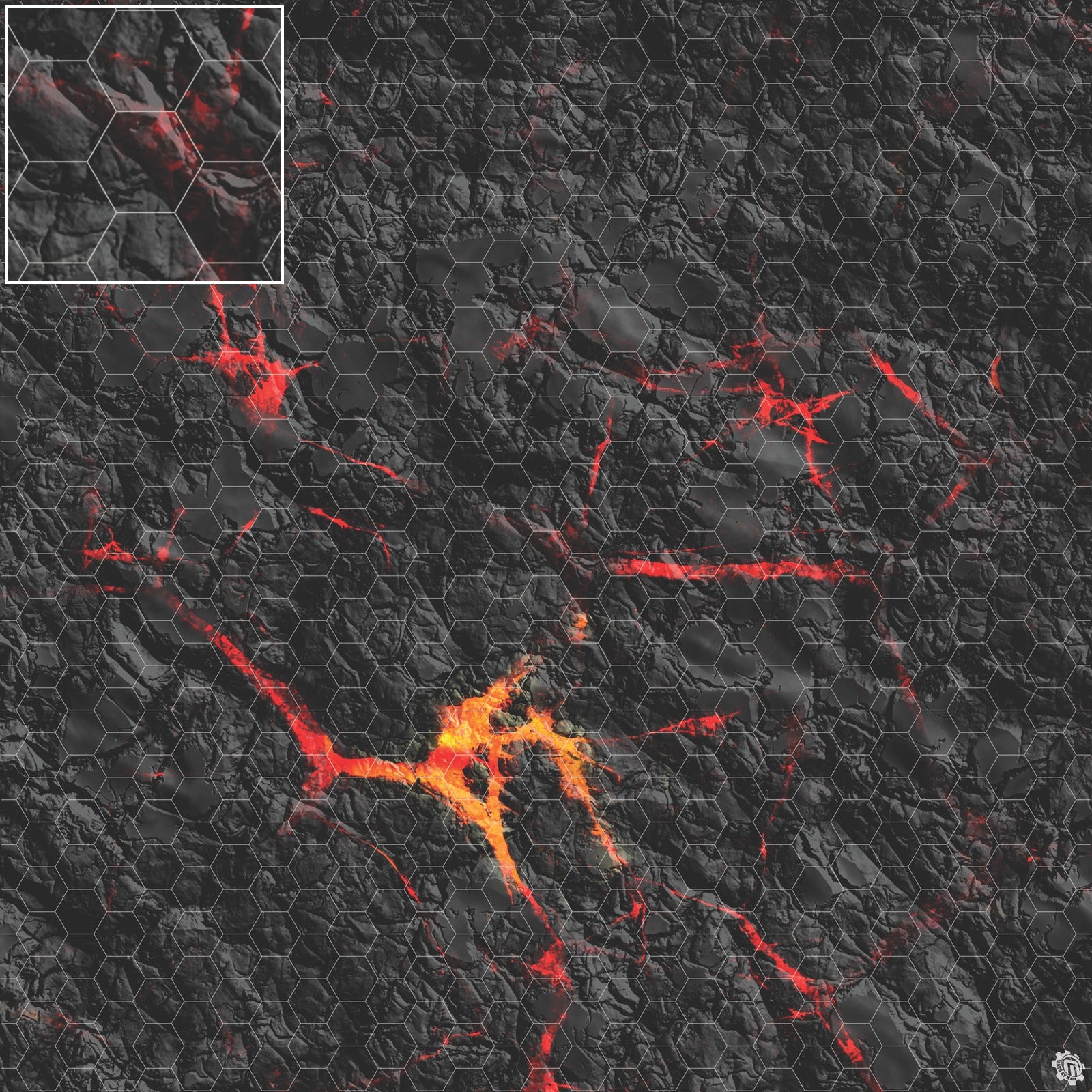 Mats by Mars: Molten Crust Tabletop Wargaming Play Mat