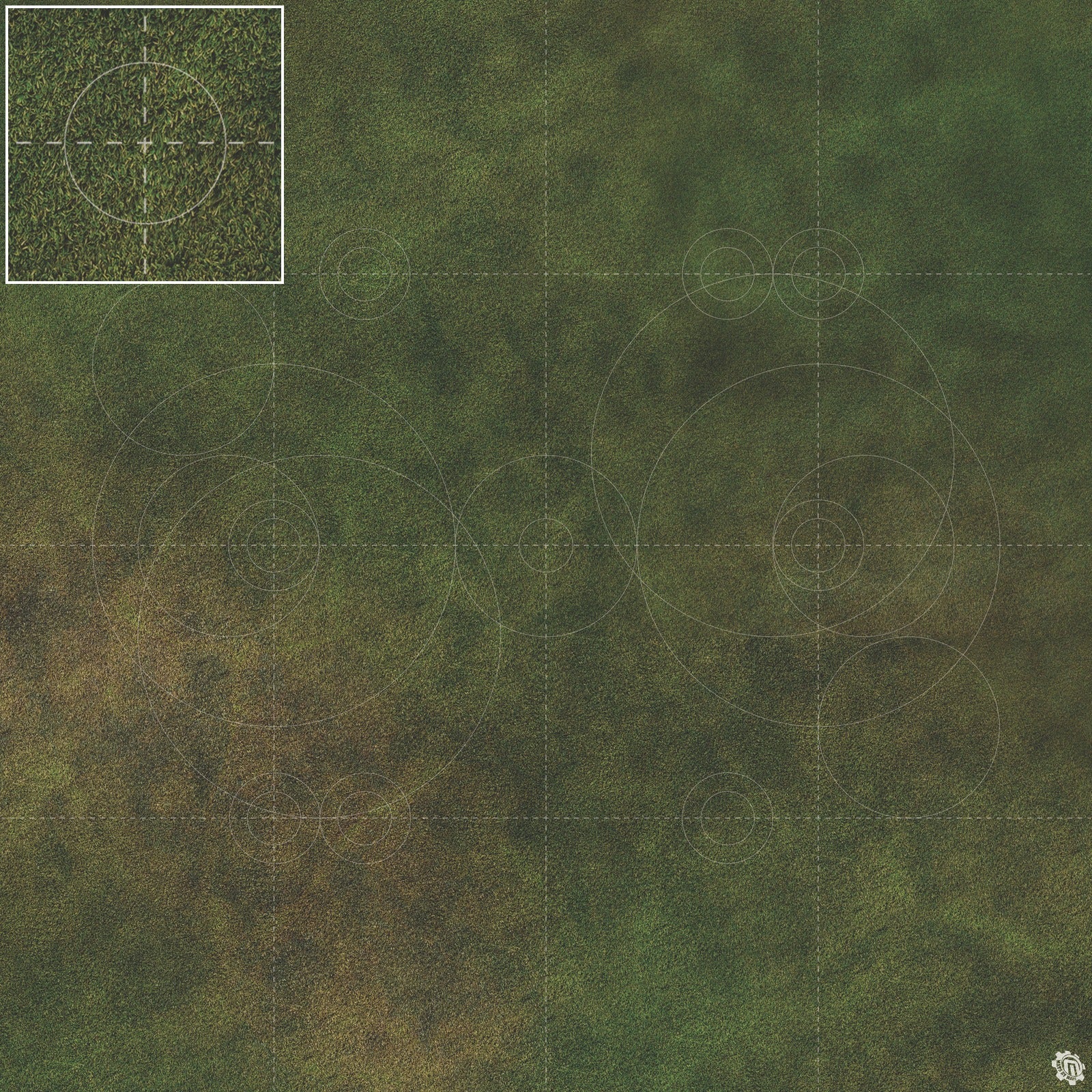Mats by Mars: Green Meadow Tabletop Wargaming Play Mat