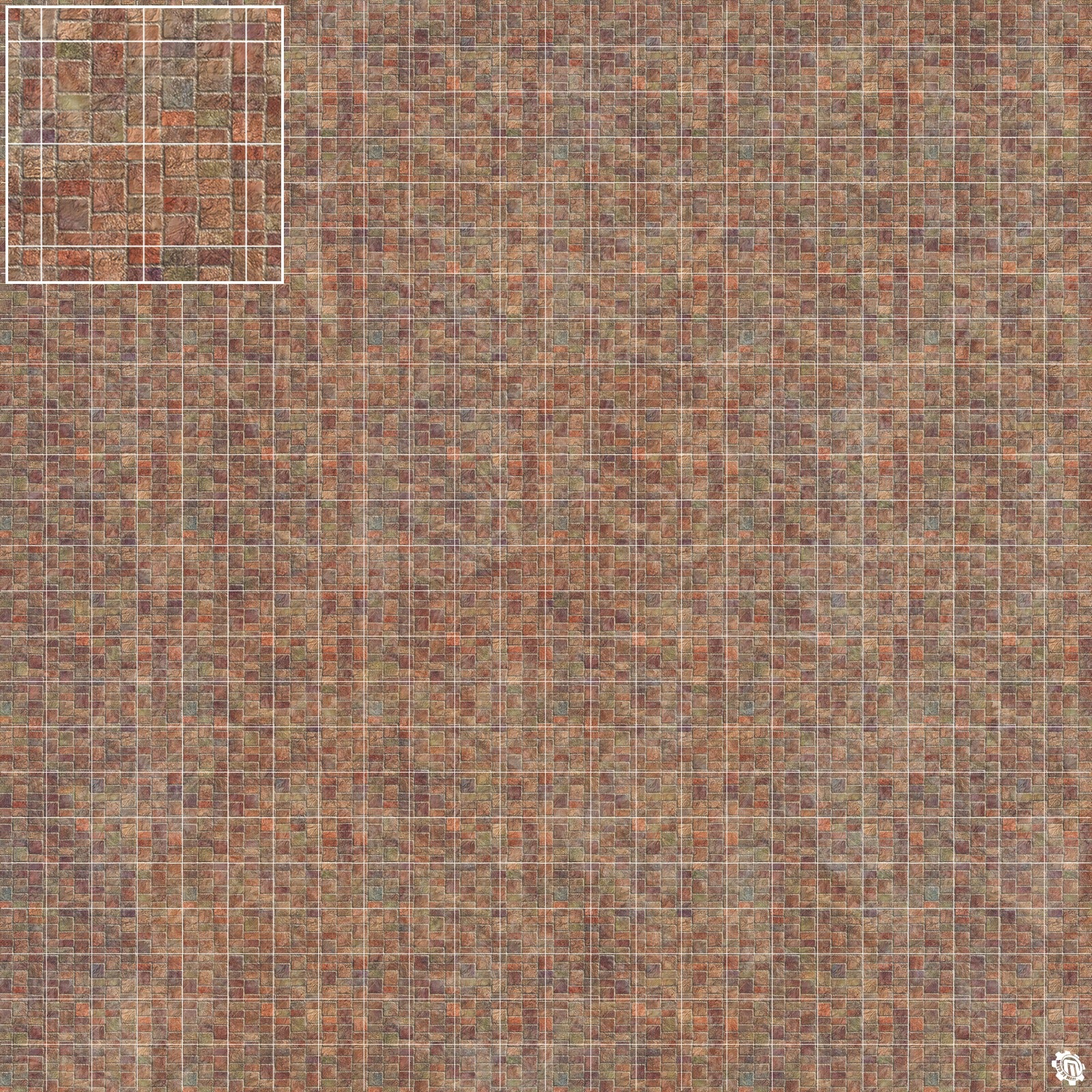 Mats by Mars: Sett in Stone (Red) Tabletop Wargaming Play Mat