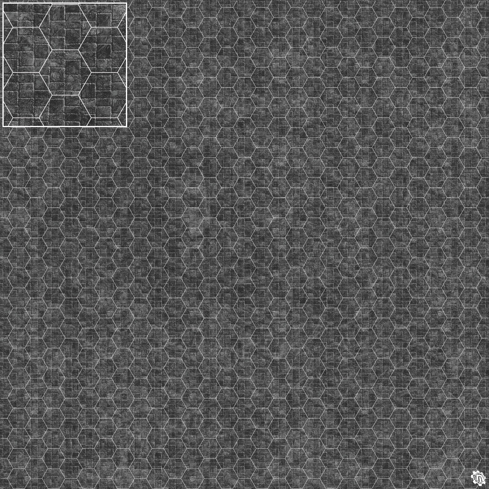 Mats by Mars: Sett in Stone (Grey) Tabletop Wargaming Play Mat