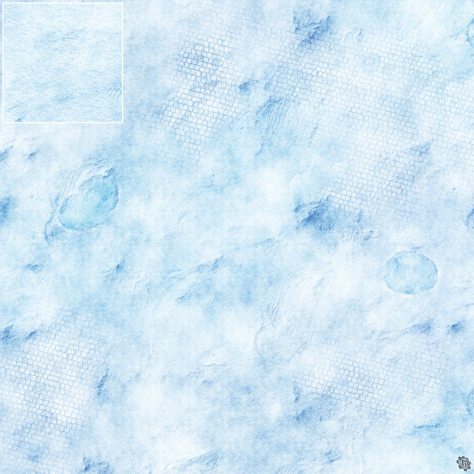 Mats by Mars: Frosty Cobbles Tabletop Wargaming Play Mat