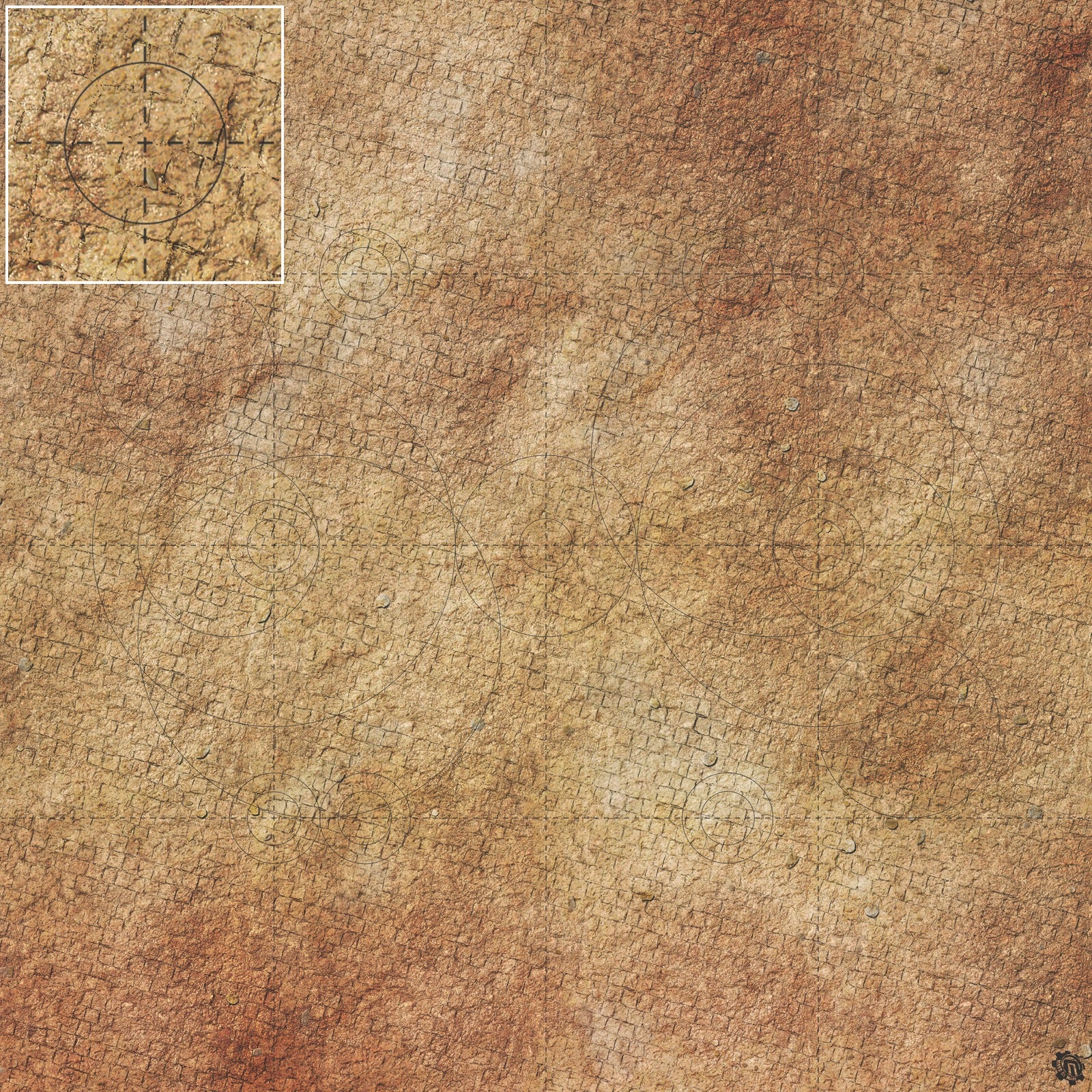 Mats by Mars: Sandy Cobbles Tabletop Wargaming Play Mat