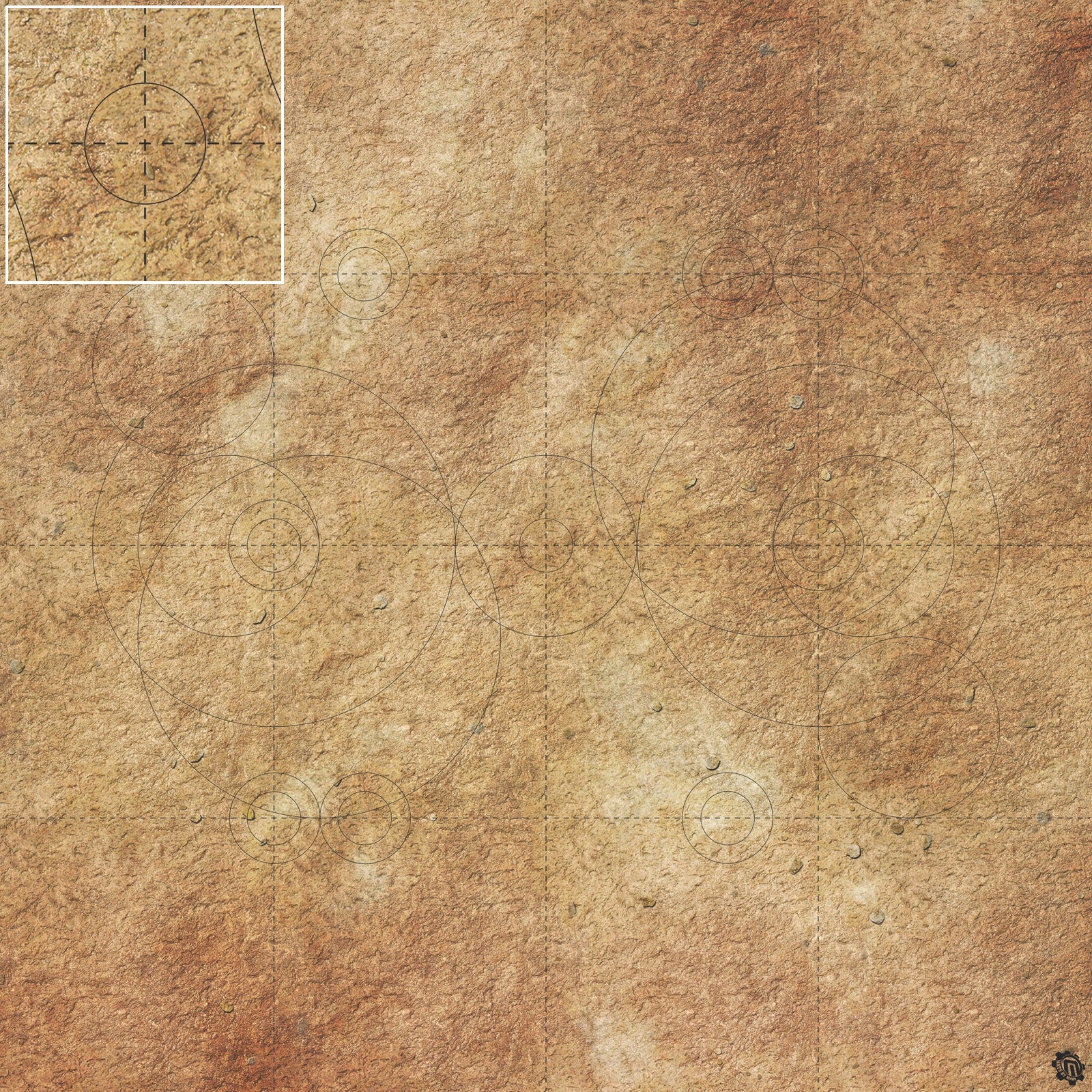 Mats by Mars: Swallowing Sand Tabletop Wargaming Play Mat