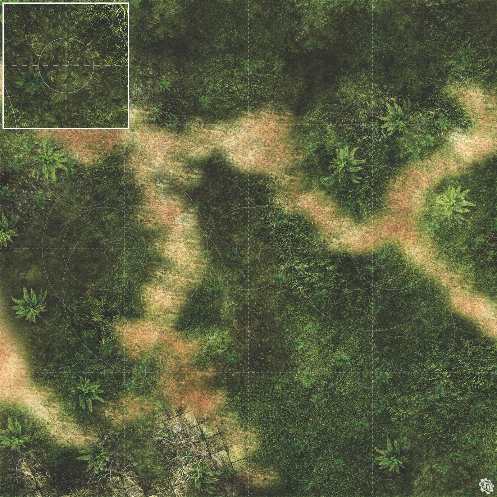 Mats by Mars: Island Path Tabletop Wargaming Play Mat