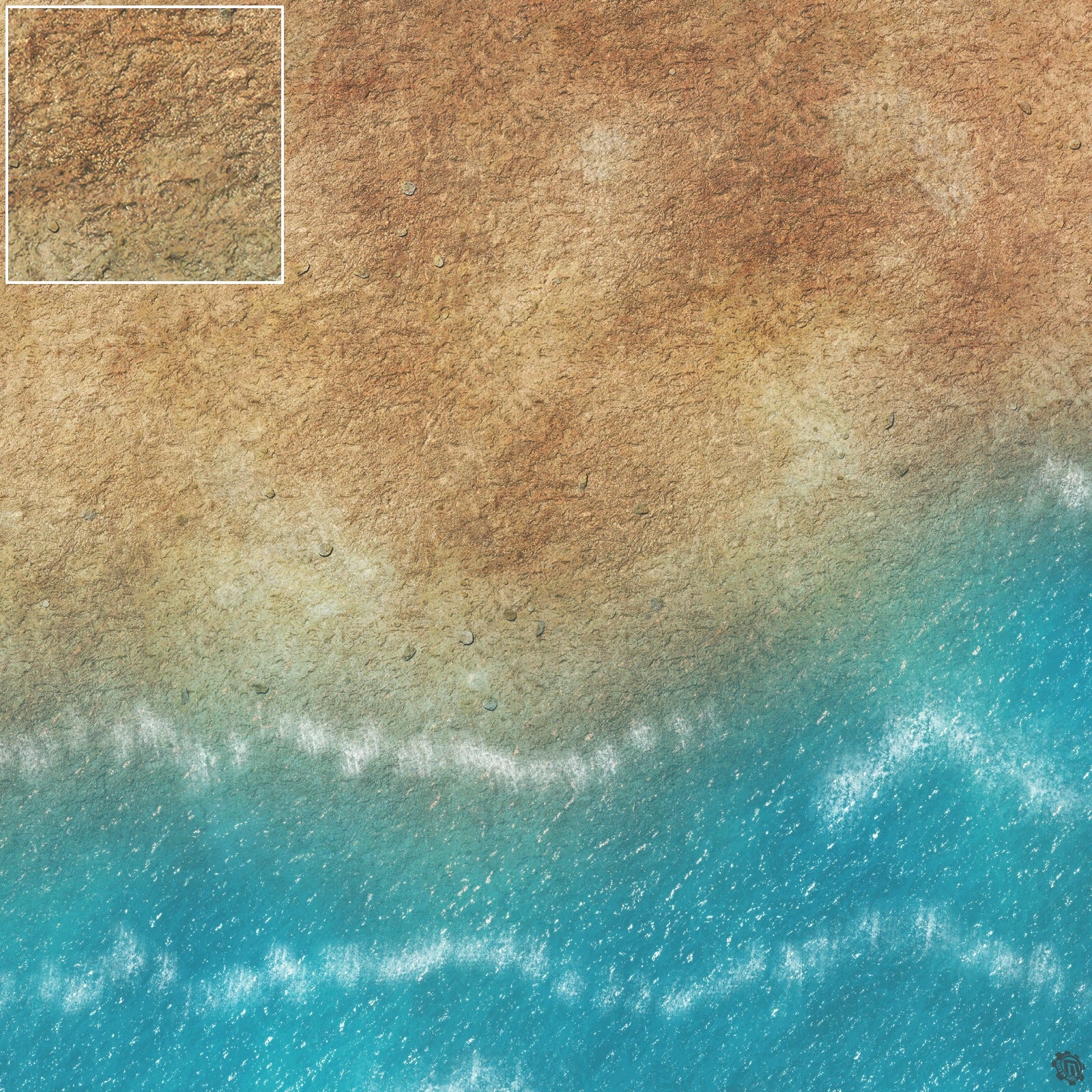 Mats by Mars: Treasure Beach Tabletop Wargaming Play Mat