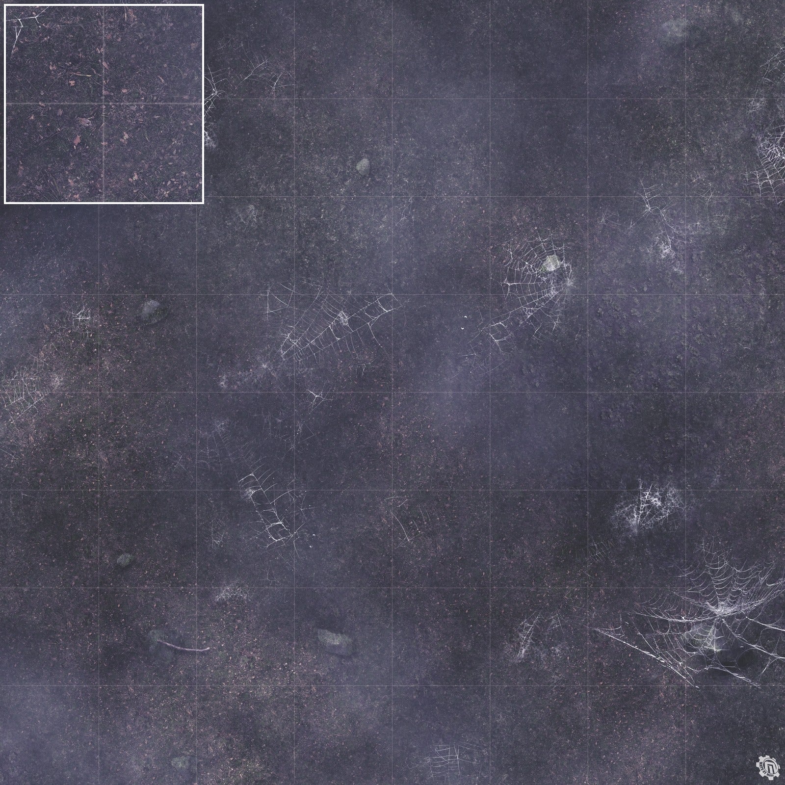 Mats by Mars: Moonlight Cobwebs Tabletop Wargaming Play Mat