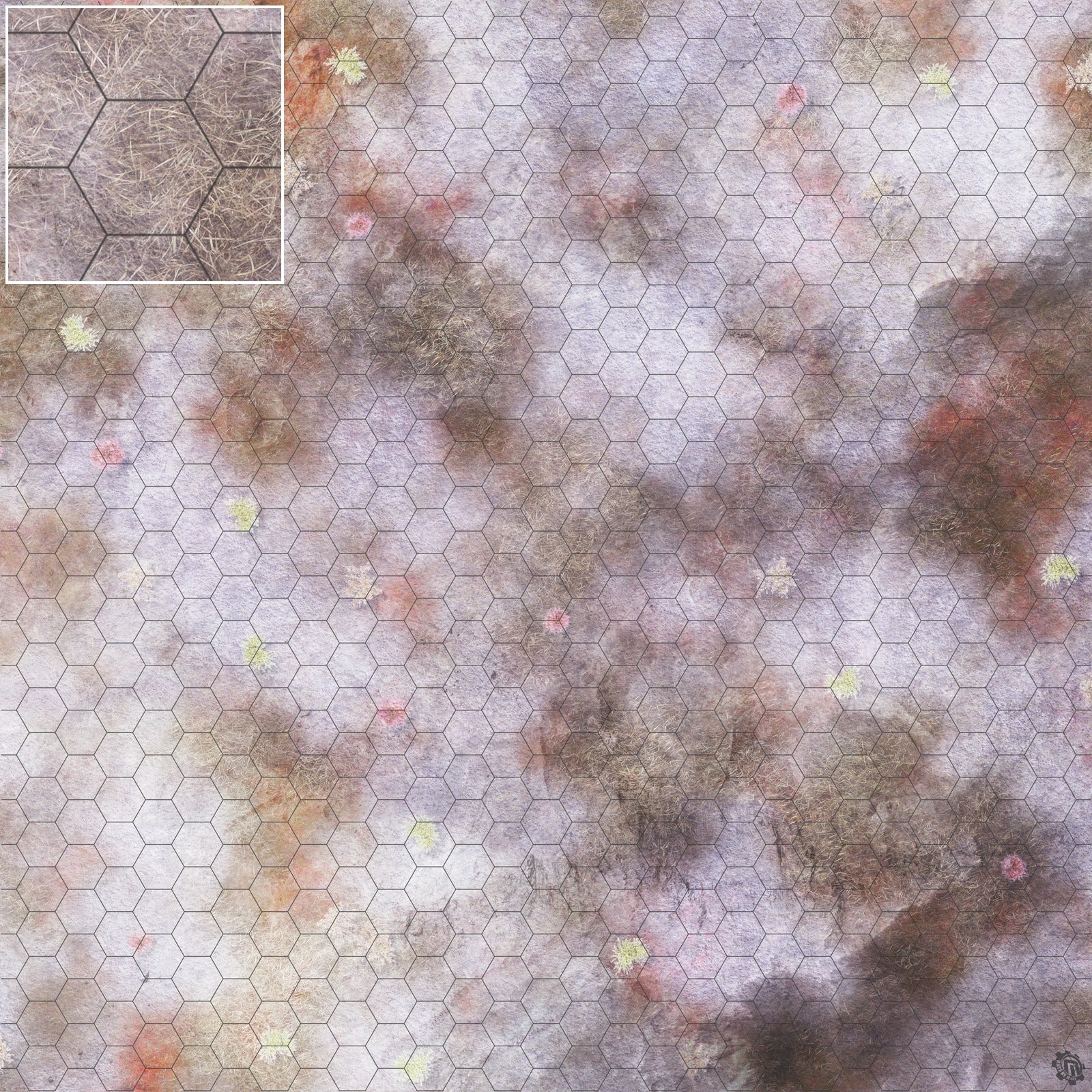 Mats by Mars: Hinterland Snow Tabletop Wargaming Play Mat