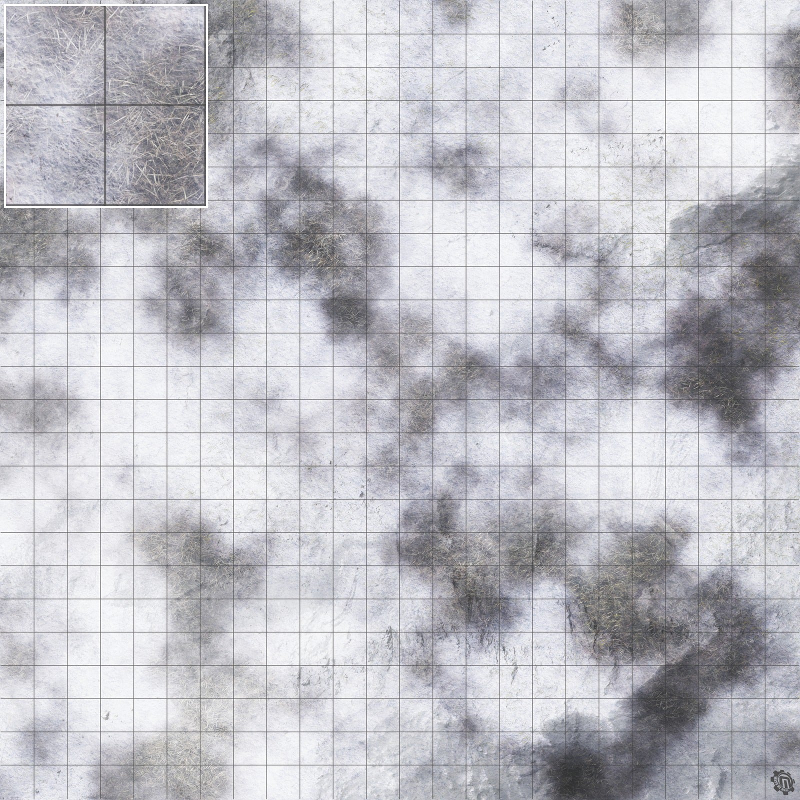Mats by Mars: Frozen Wasteland Tabletop Wargaming Play Mat