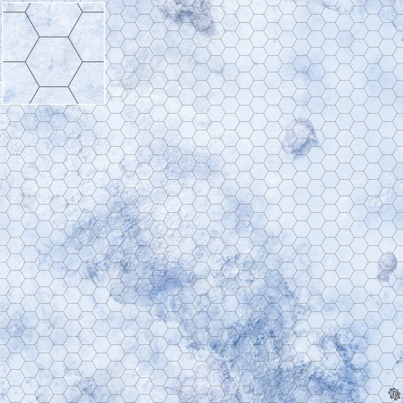 Mats by Mars: Glacial Pass Tabletop Wargaming Play Mat