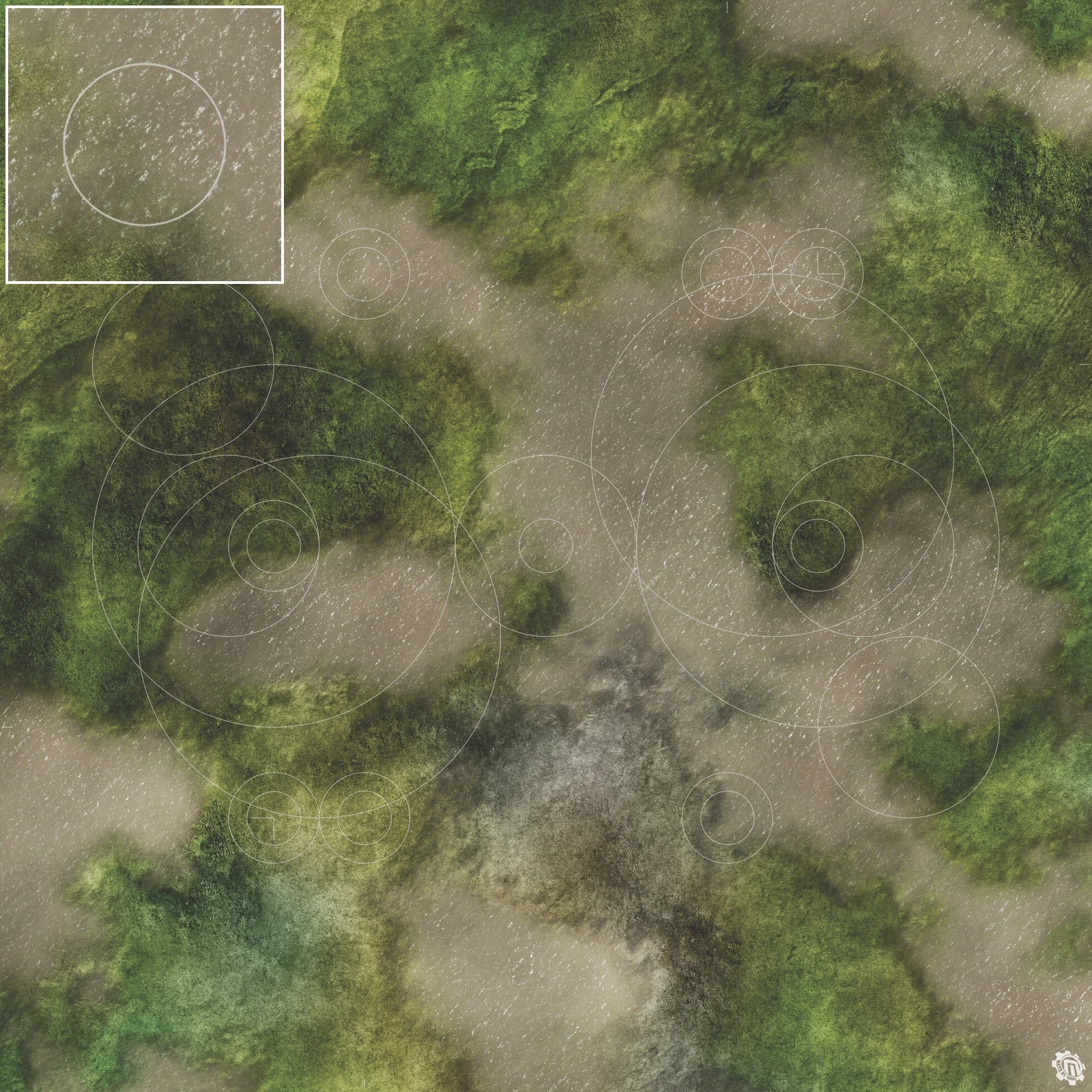 Mats by Mars: Bayou Country Tabletop Wargaming Play Mat
