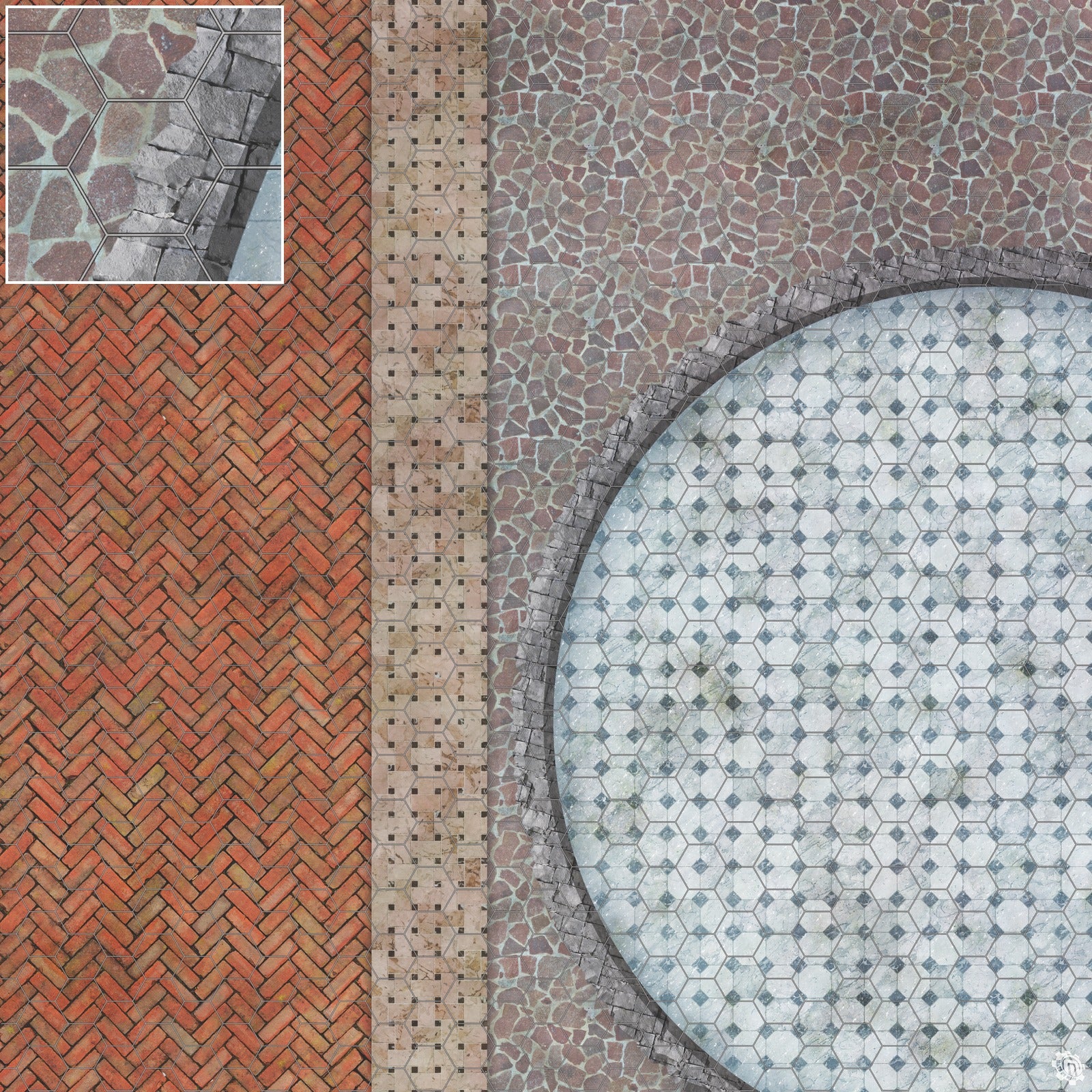 Mats by Mars: Piazza Tabletop Wargaming Play Mat