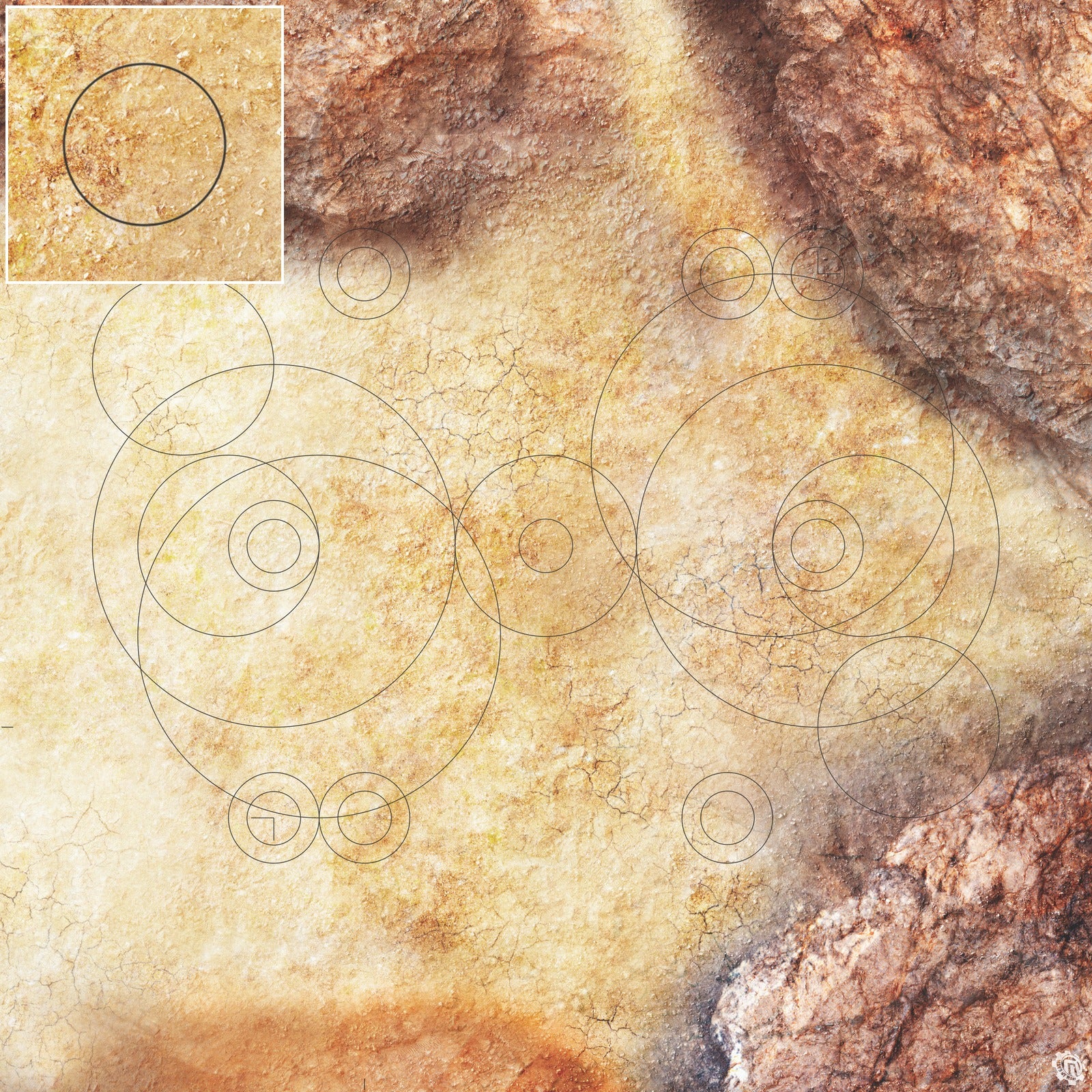 Mats by Mars: Desert Canyon Tabletop Wargaming Play Mat